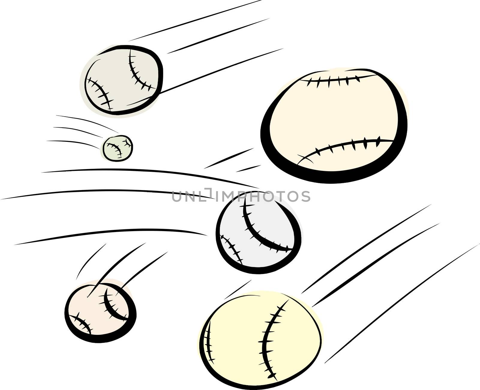 Flying Baseballs by TheBlackRhino