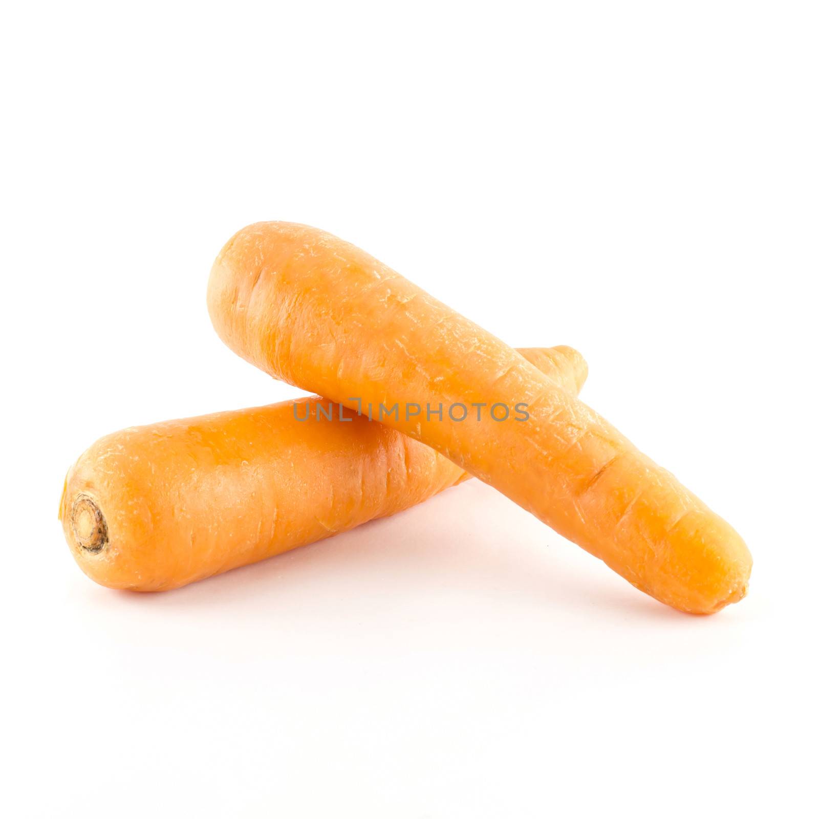 food vegetable orange carrot isolated on white background