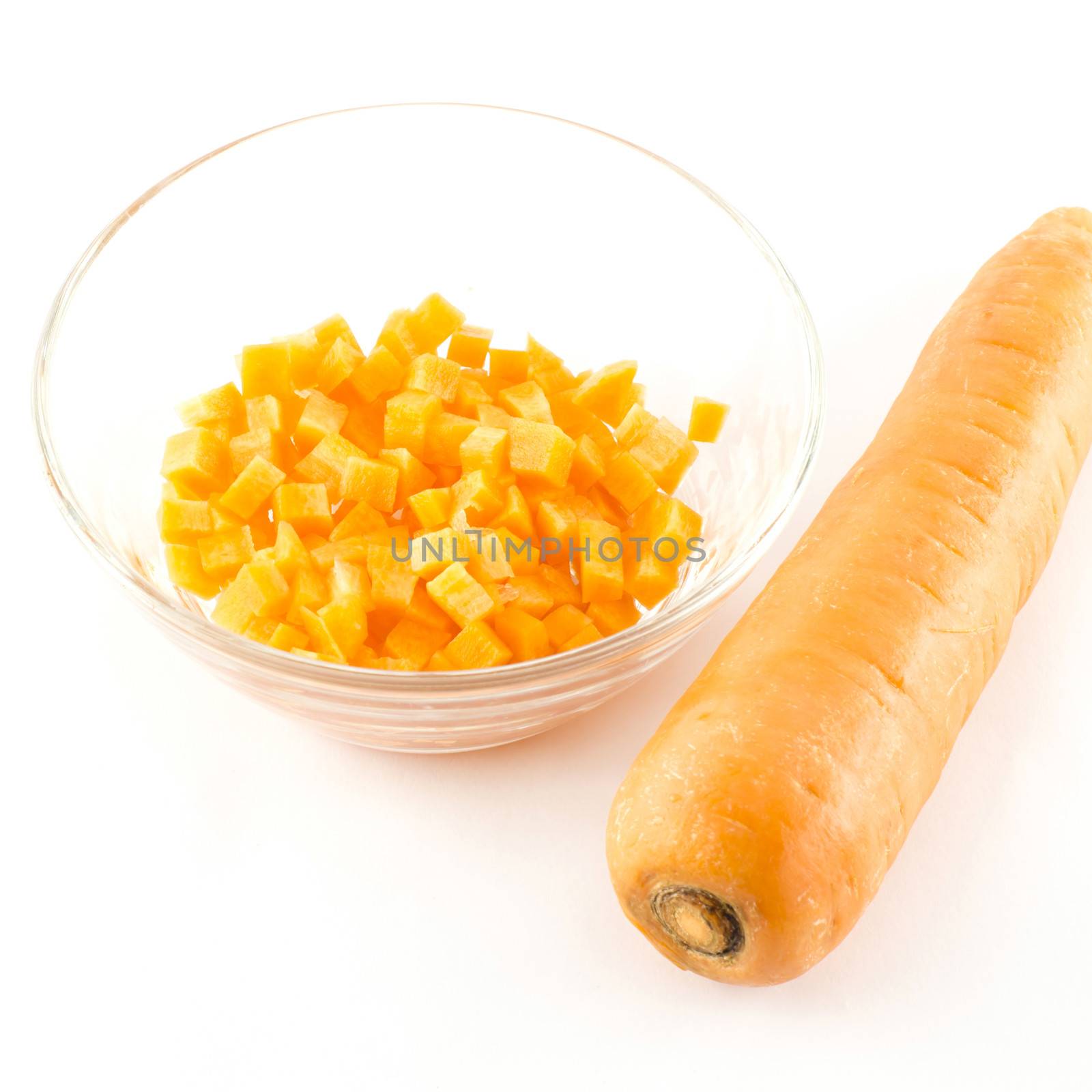 food vegetable orange carrot isolated on white background