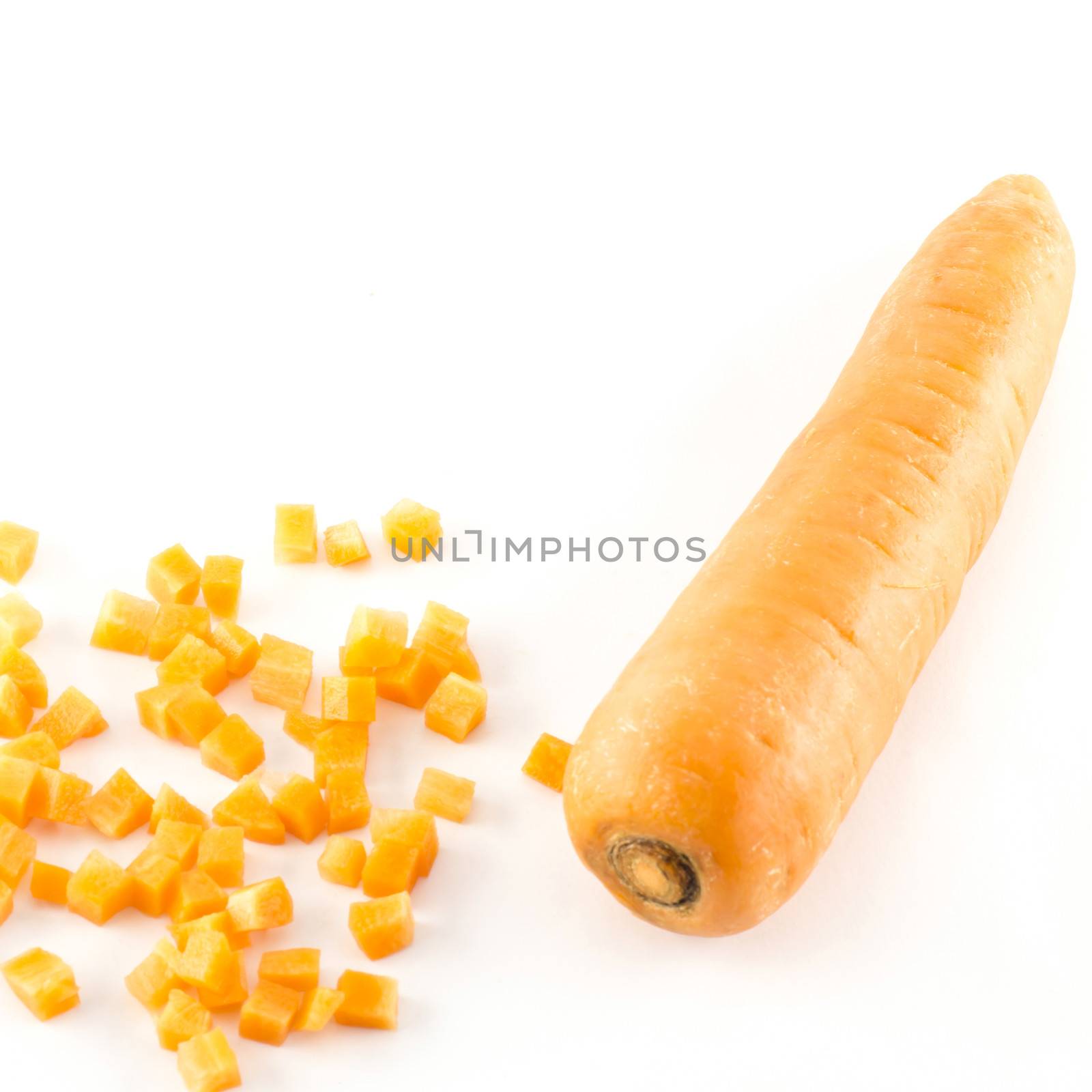 food vegetable orange carrot isolated on white background