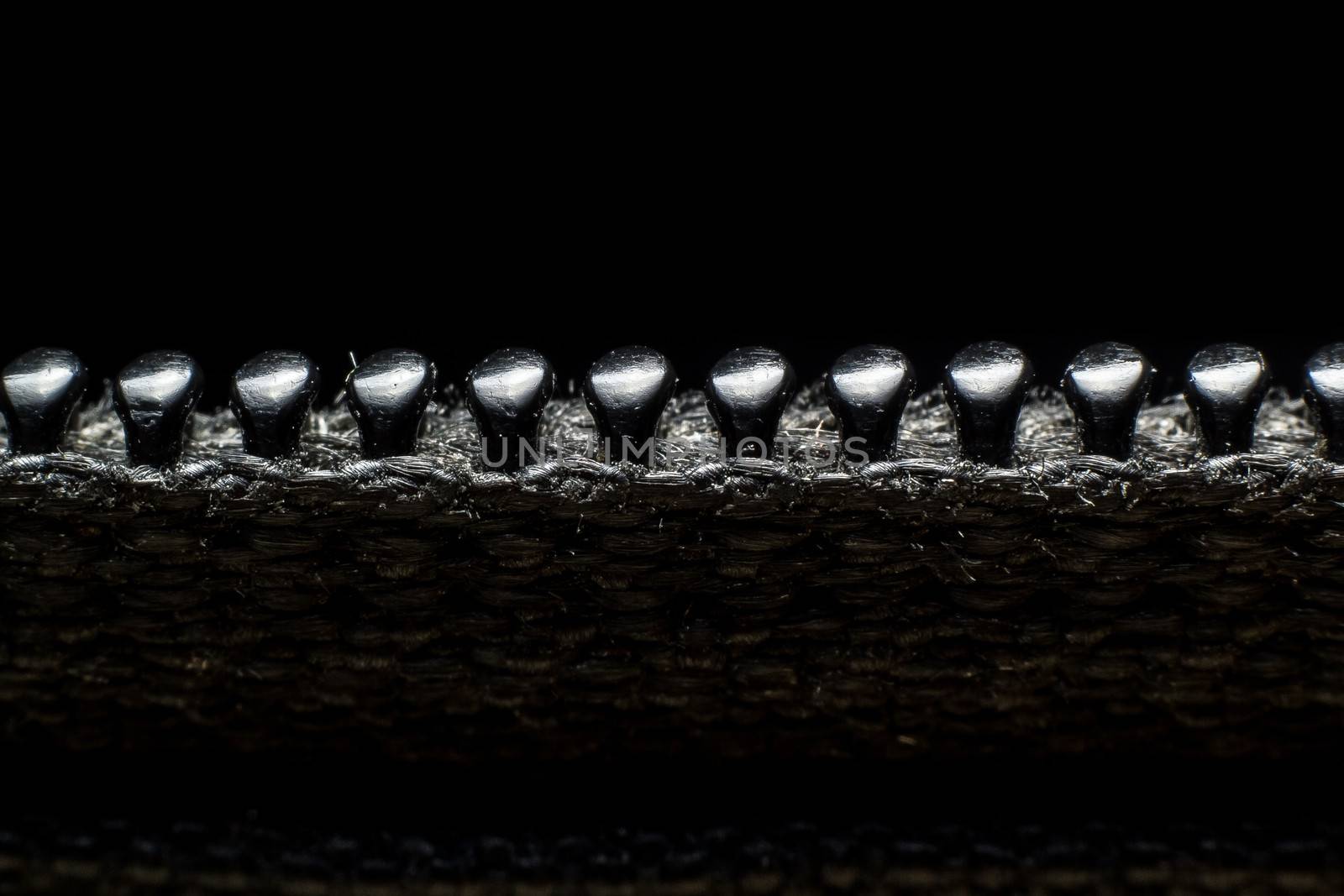 Detailed macro of zipper background