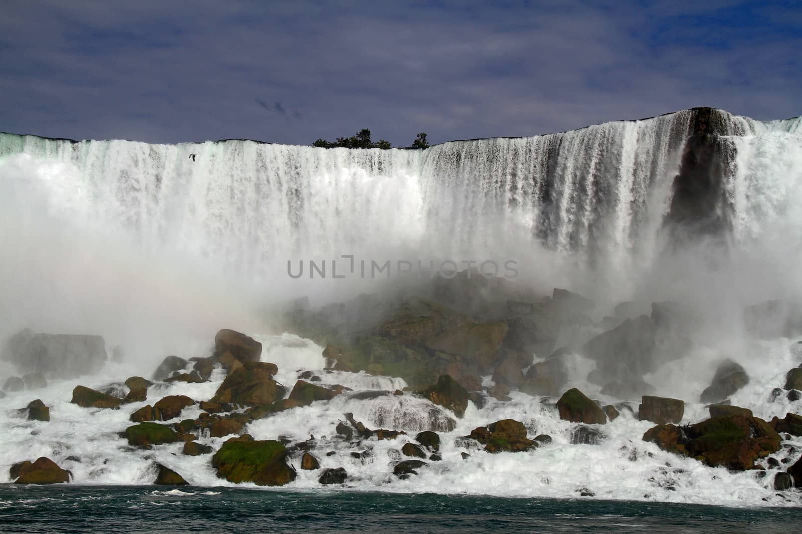 A view of Niagara Falls from the Canadian side.