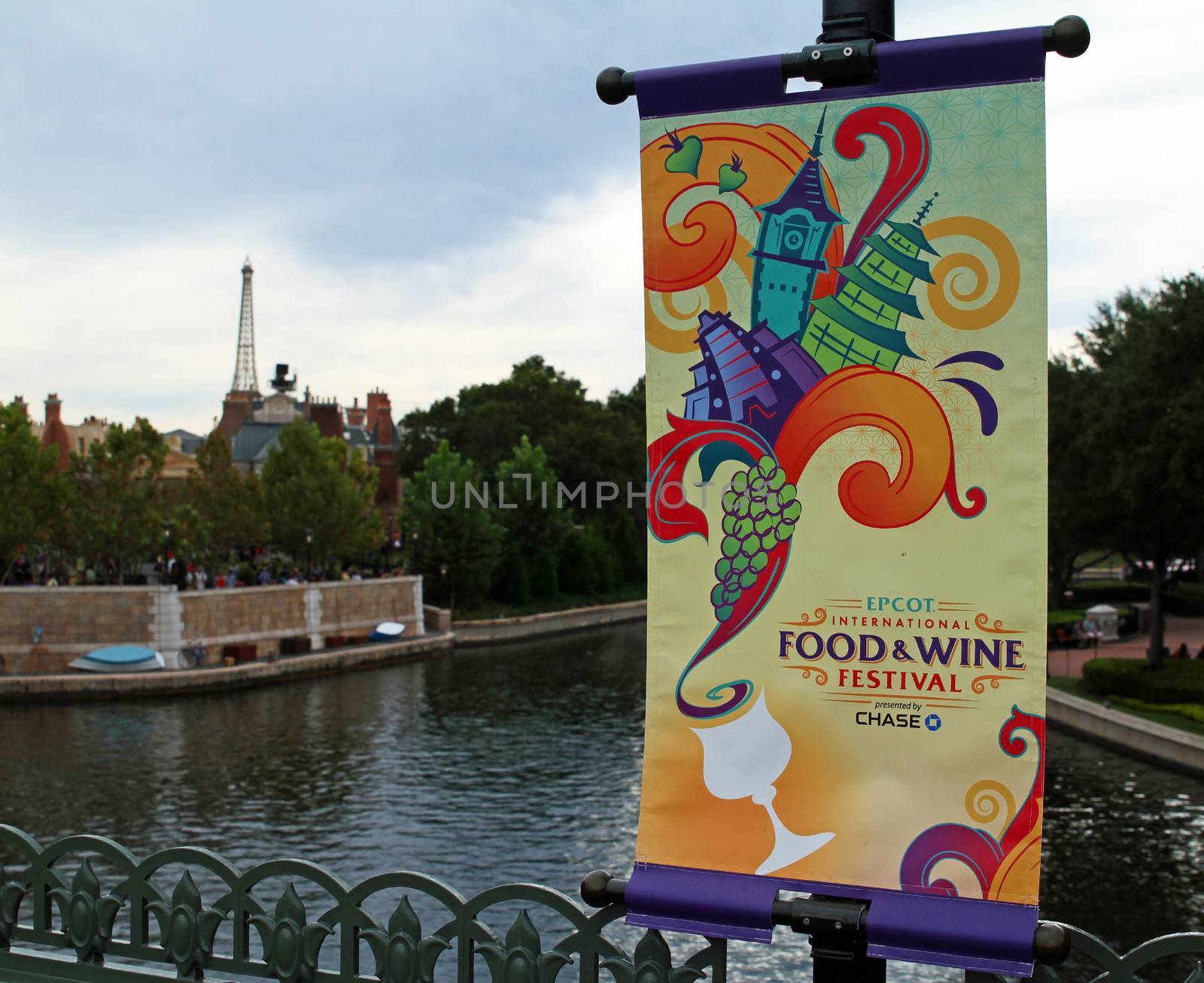 ORLANDO - OCT 24 :  The International Food and Wine Festival held in Disney's Epcot. The festival is held each year in the fall. Taken October 24, 2013 in Orlando, FL.