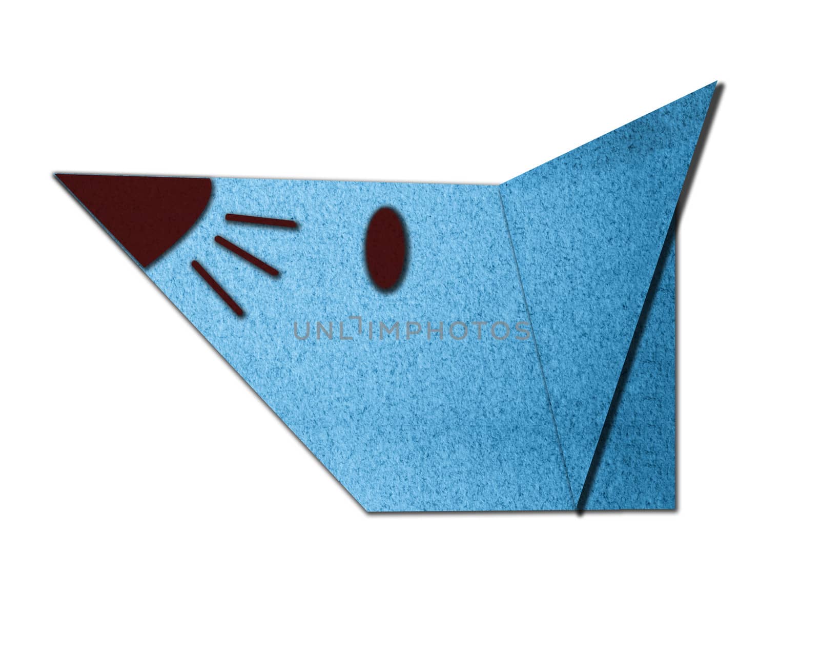 origami rat made of paper by Sorapop