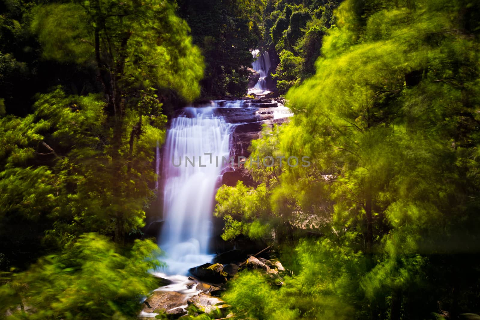 sirithan waterfall in chiangmai thailand by moggara12