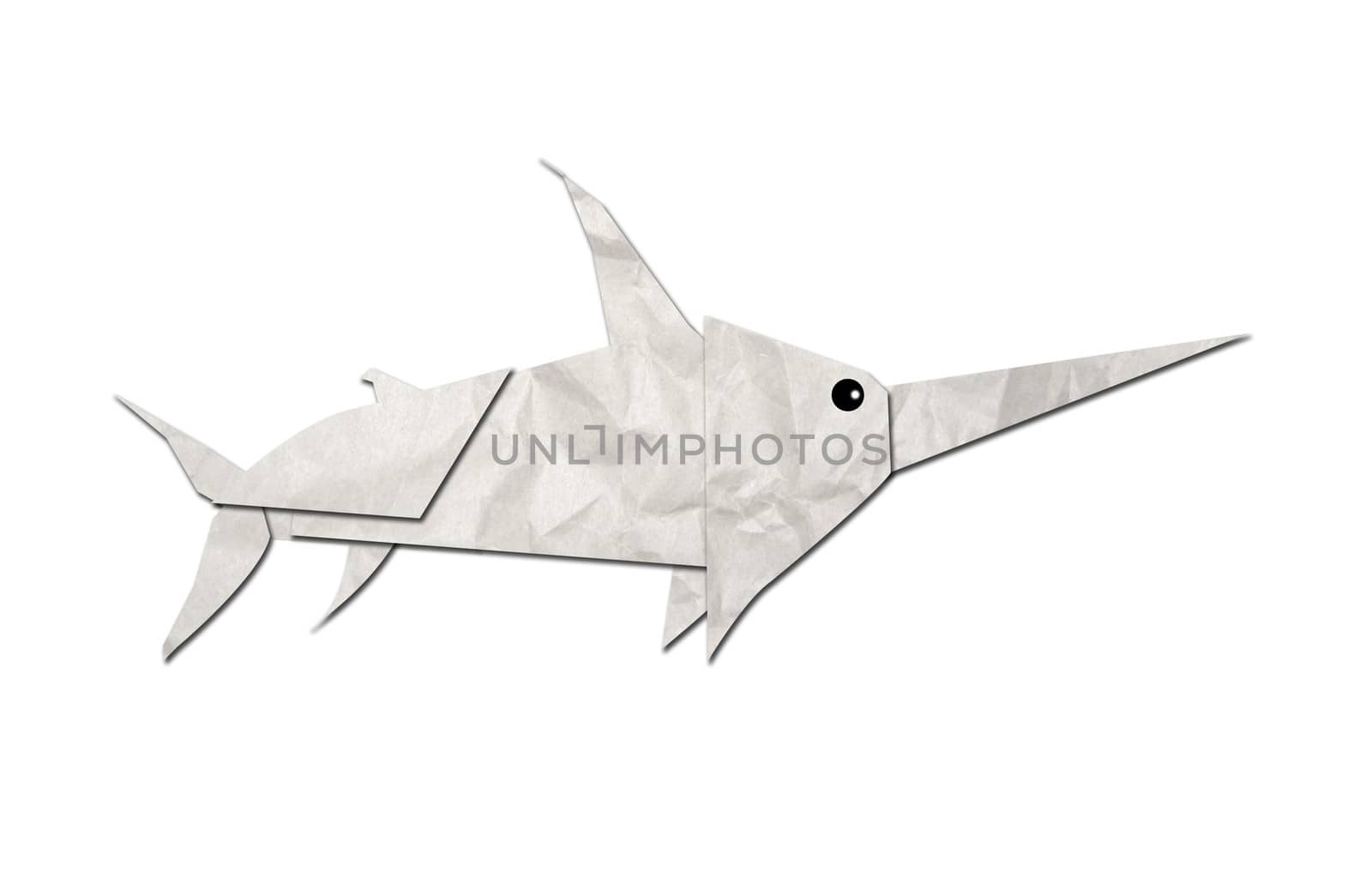 origami sharks made of paper by Sorapop