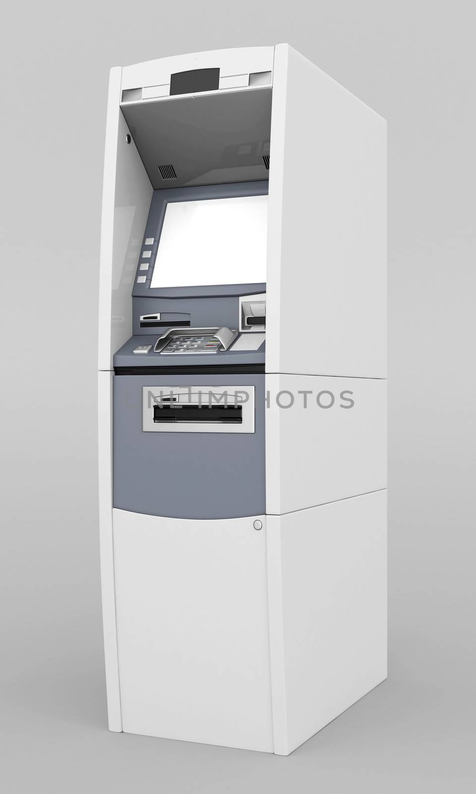 image of the new ATM on gray background