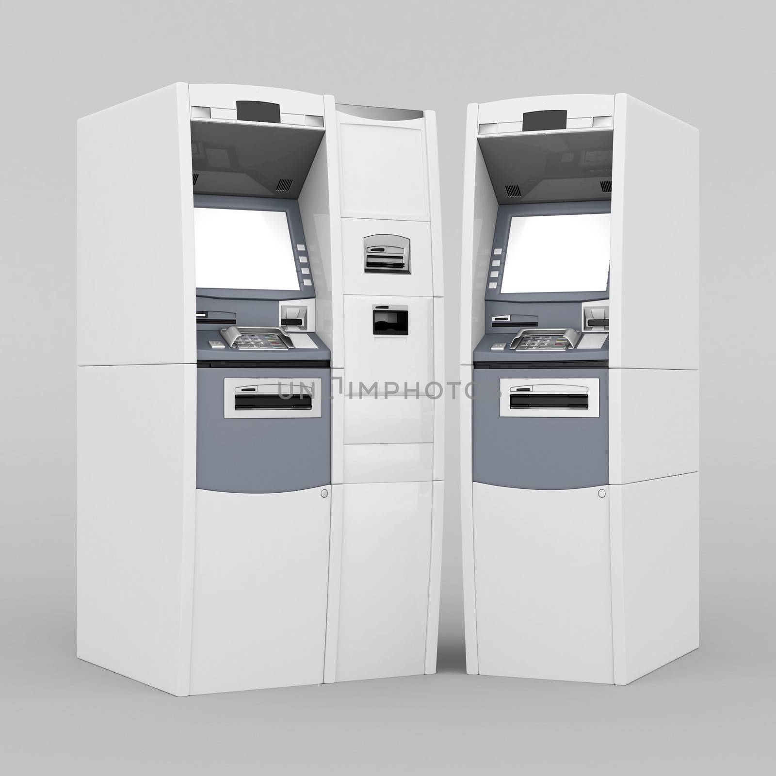 image of the new ATM on gray background