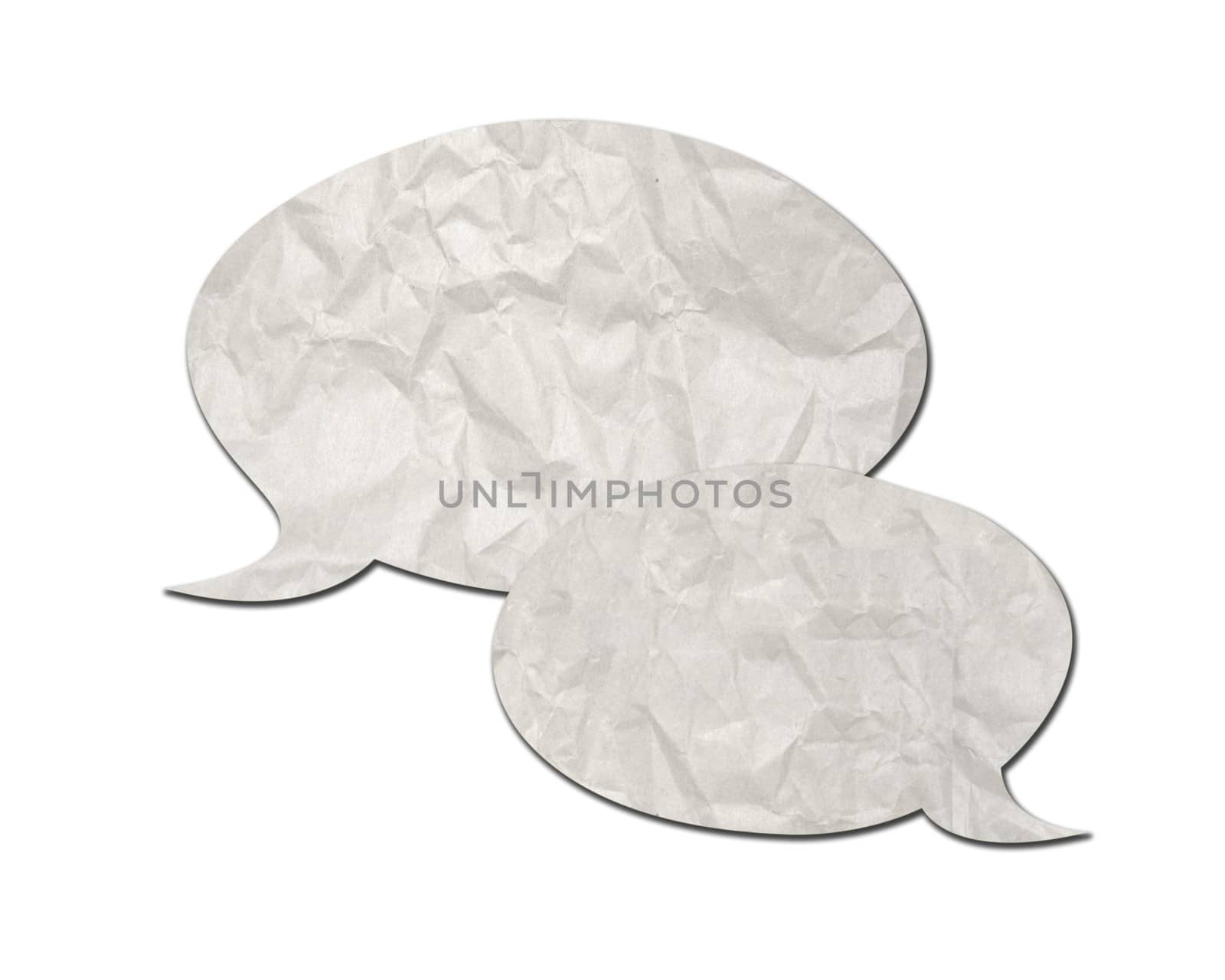 Paper speech bubbles by Sorapop