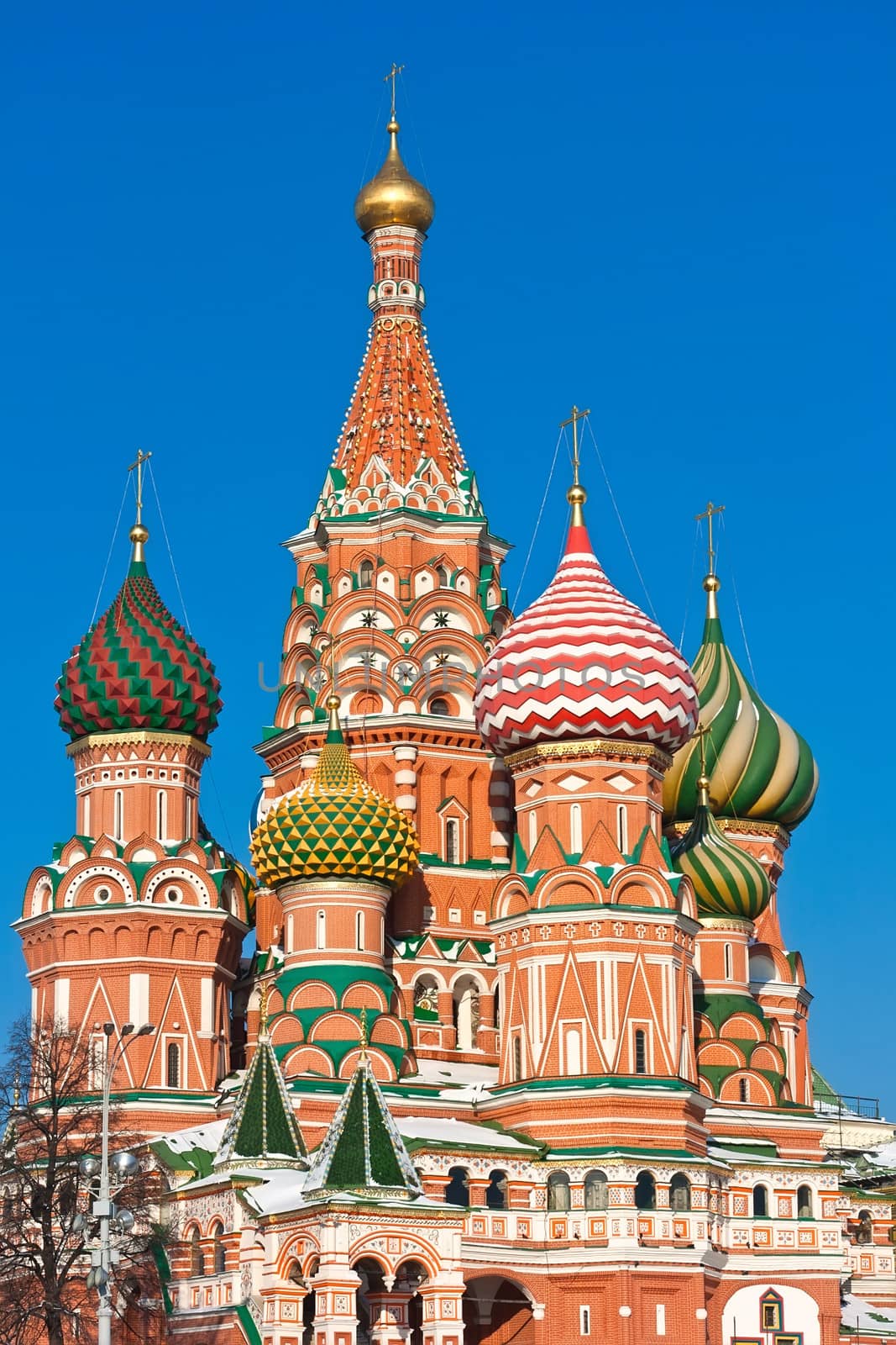 Saint Basil Cathedral at Red Square, Moscow Kremlin, Russia.