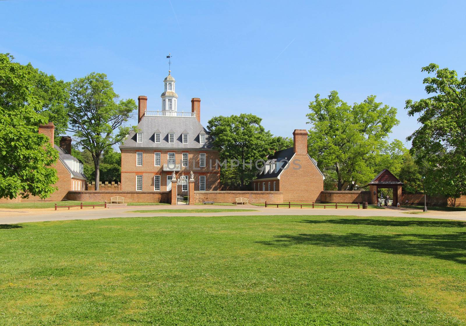 The Governors Palace Building in Colonial Williamsburg, Virginia by sgoodwin4813