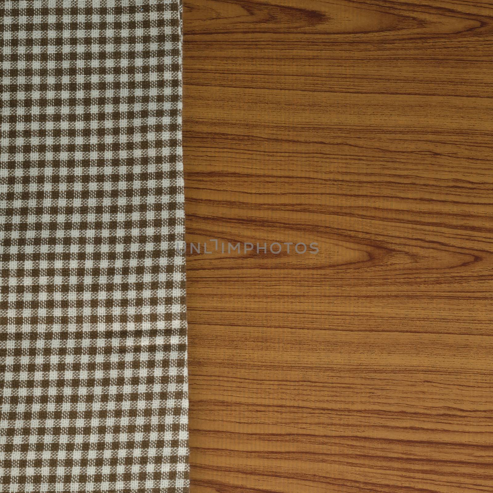 kitchen towel on wood background by ammza12