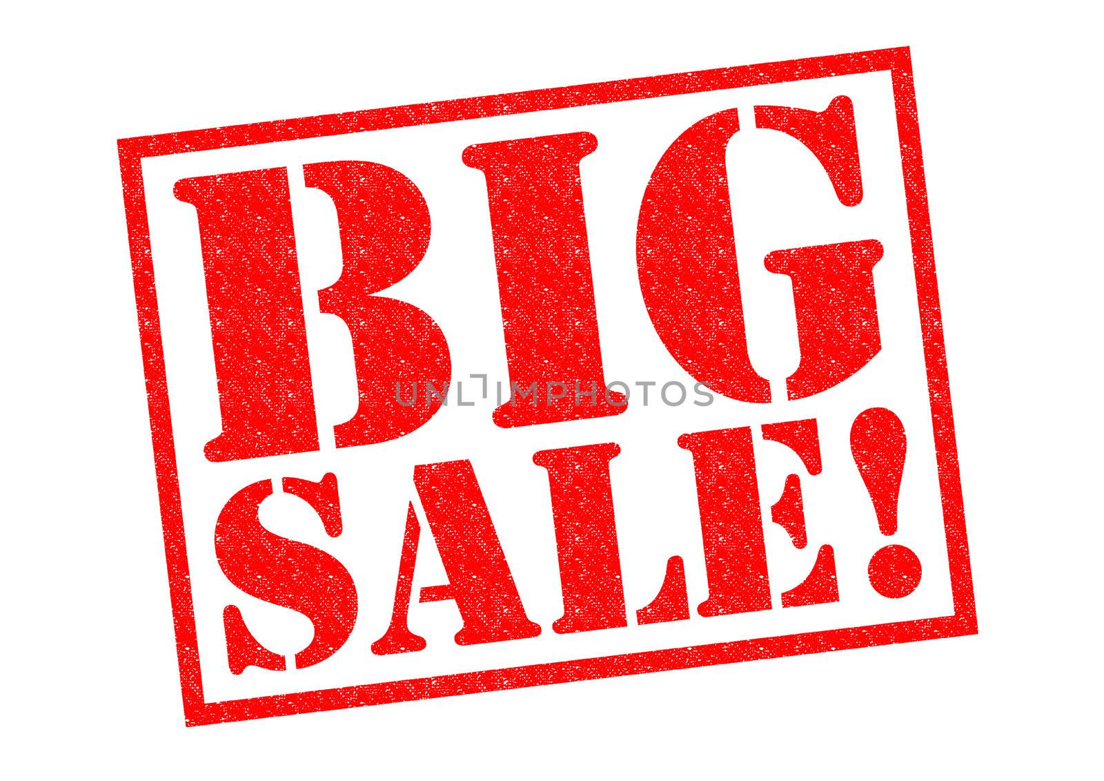 BIG SALE! red Rubber Stamp over a white background.