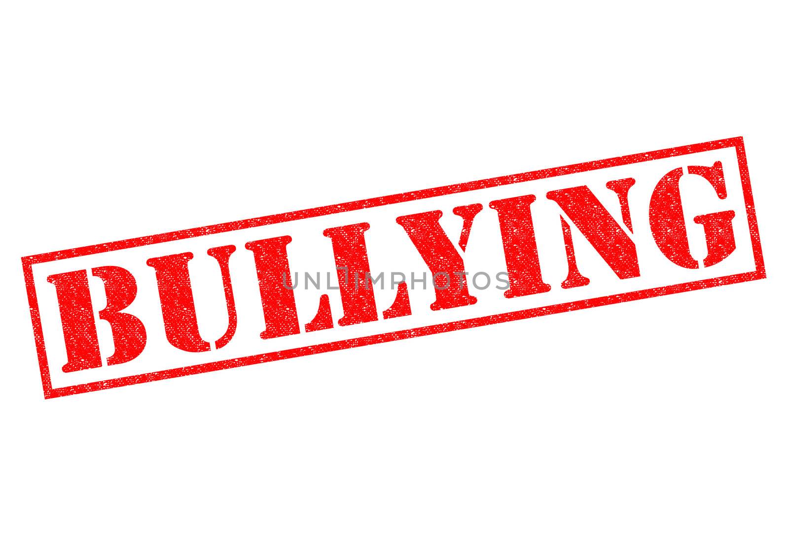 BULLYING red Rubber Stamp over a white background.