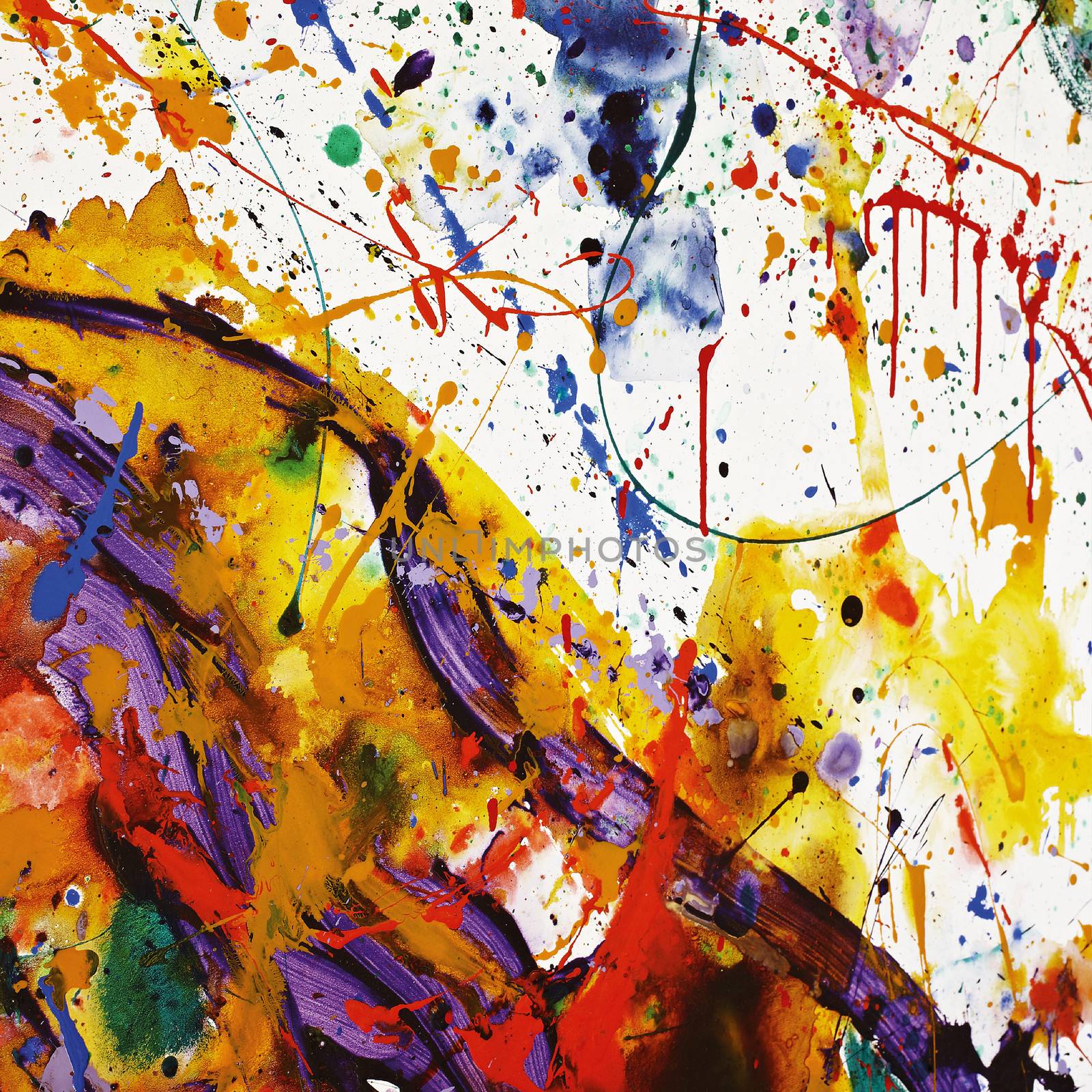 Abstract beautiful paint with vibrant colors