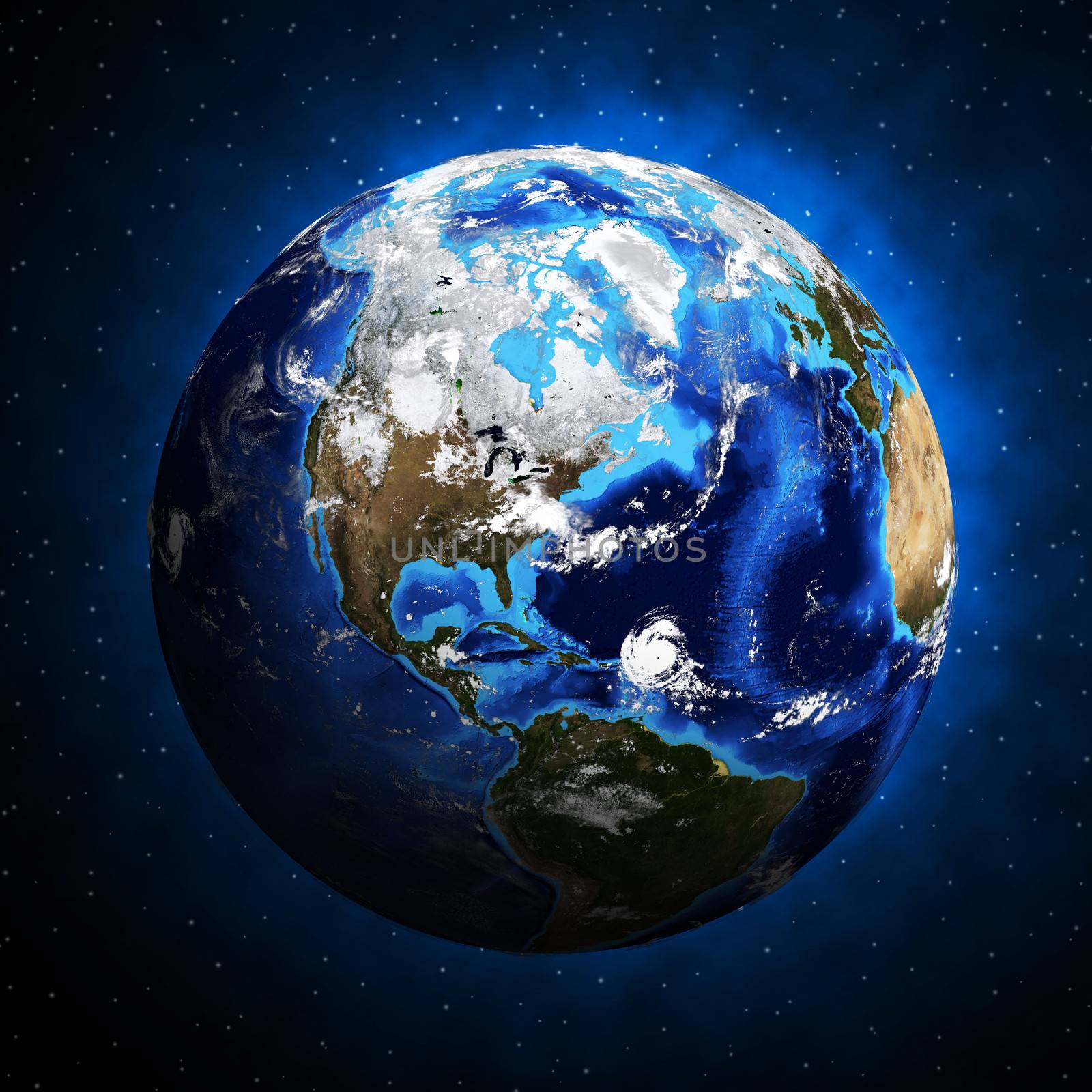 Earth planet. Elements of this image are furnished by NASA