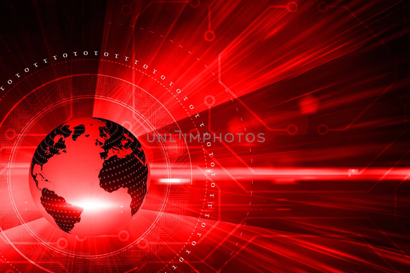 Global technology background by Wavebreakmedia
