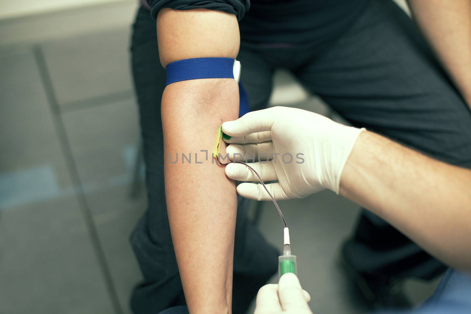 Blood test by wellphoto