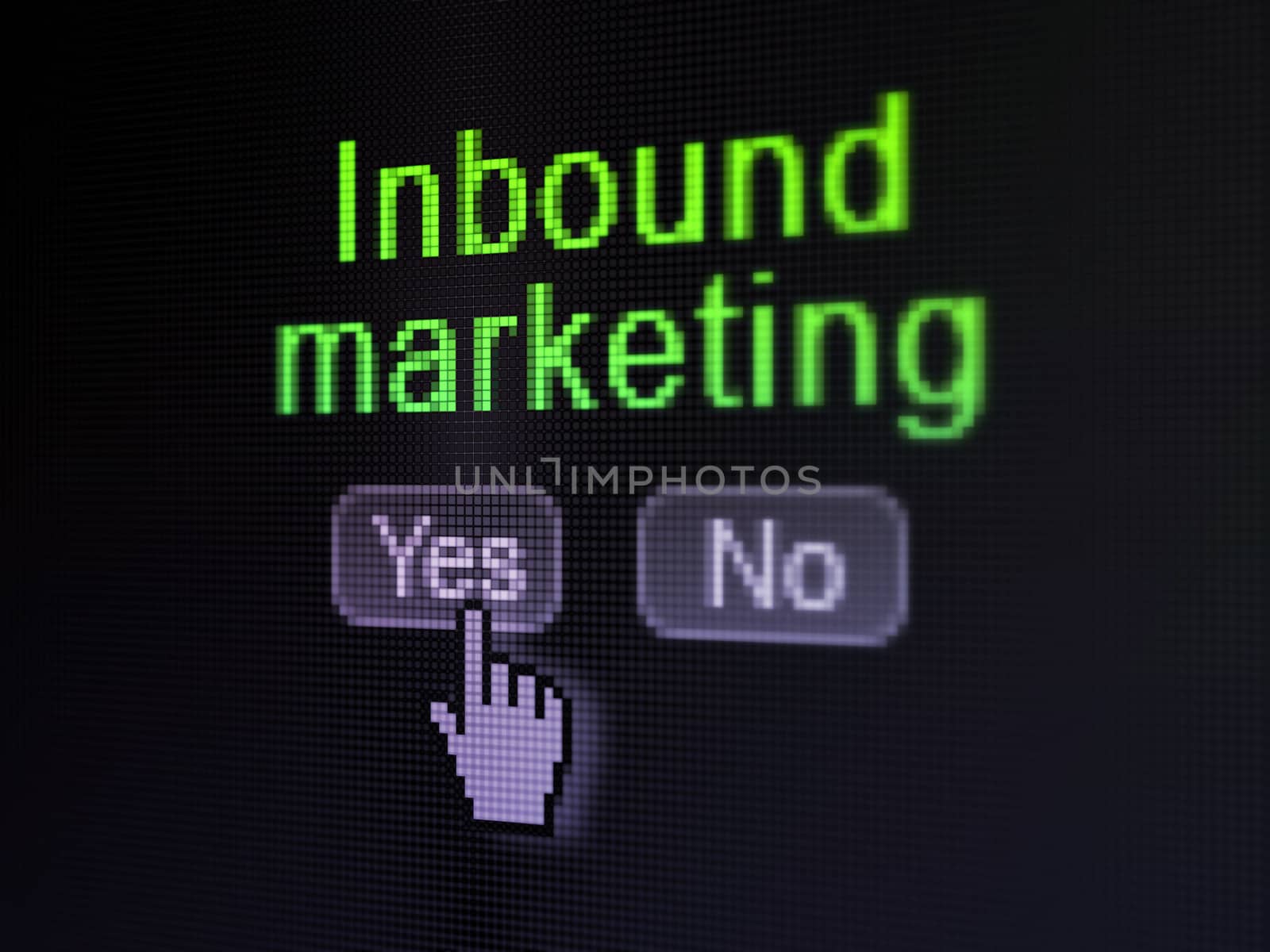 Finance concept: Inbound Marketing on digital computer screen by maxkabakov