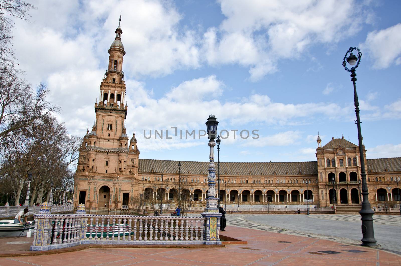 Plaza of Spain, Seville by lauria