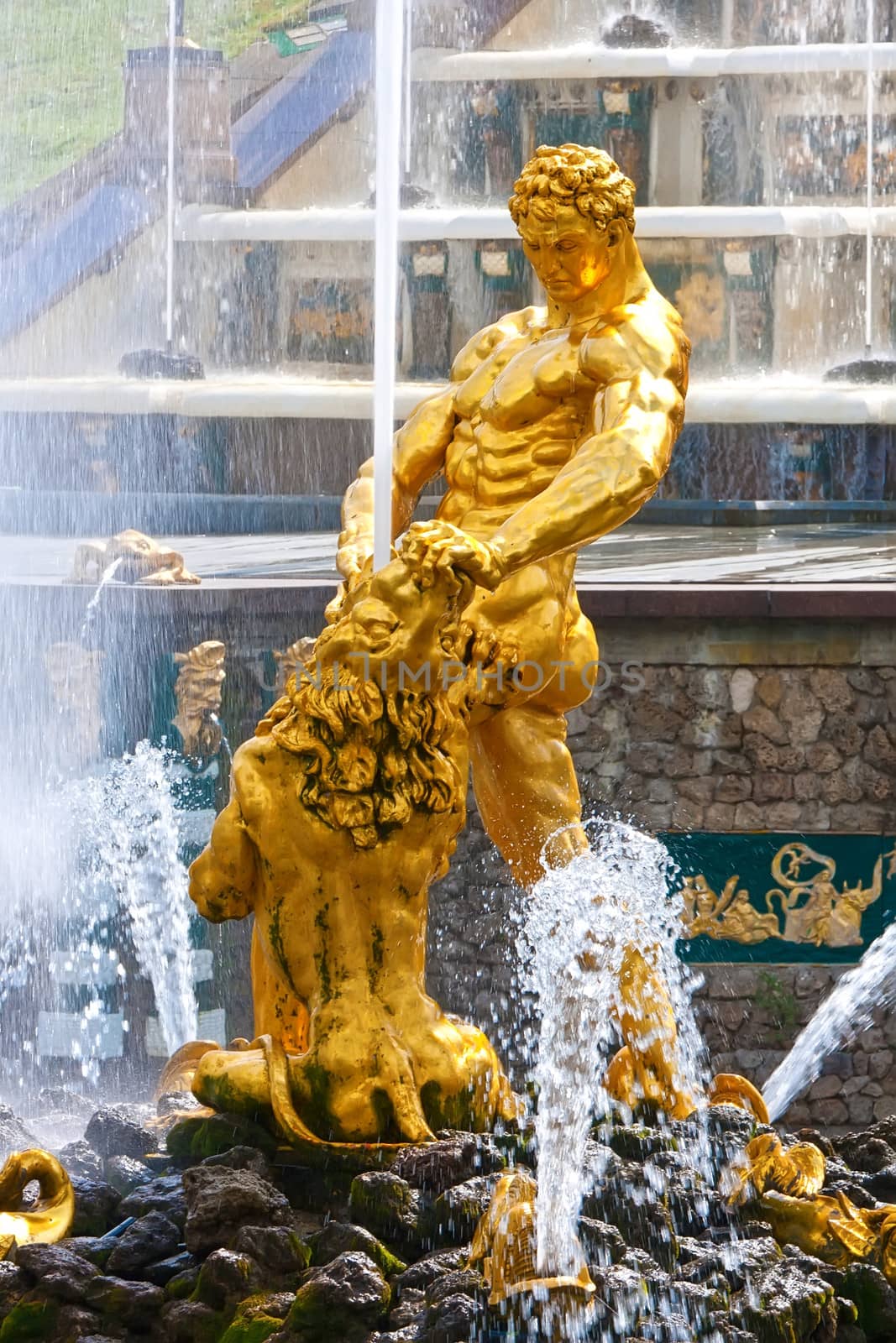 Fountains in Petrodvorets Peterhof, Saint Petersburg, Russia