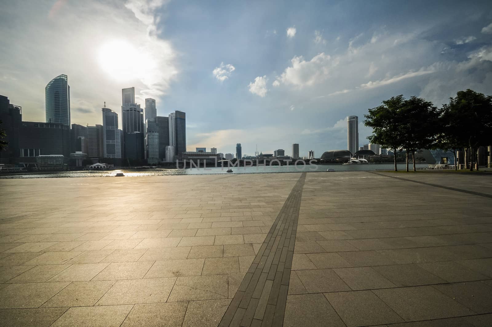 Singapore city skyline finacial district by weltreisendertj