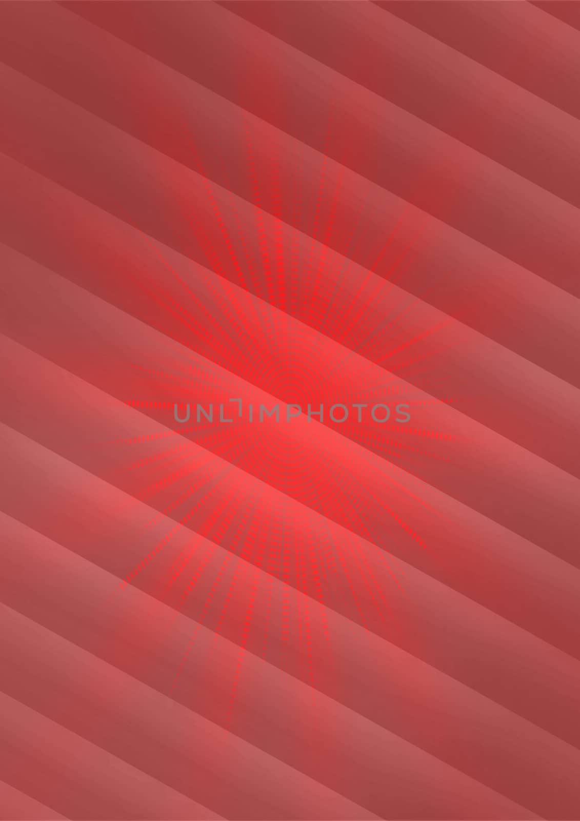 Abstract red bright striped background with sunburst