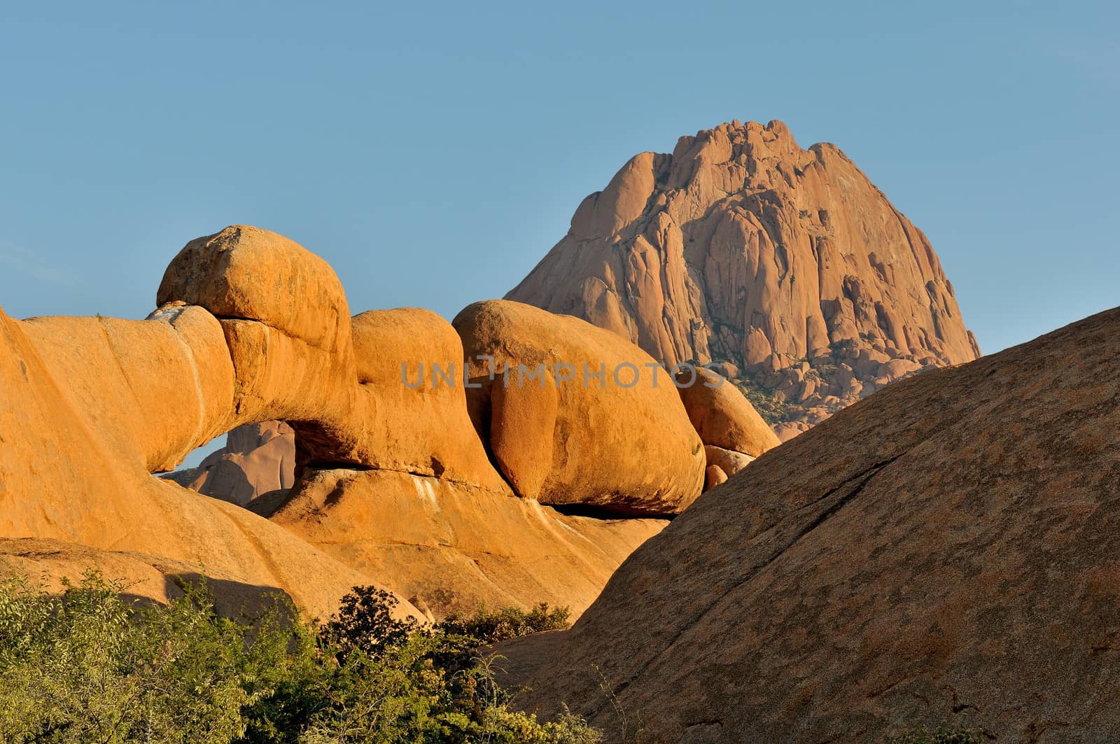 One of the natural arches at Spitzkoppe in Namibia
