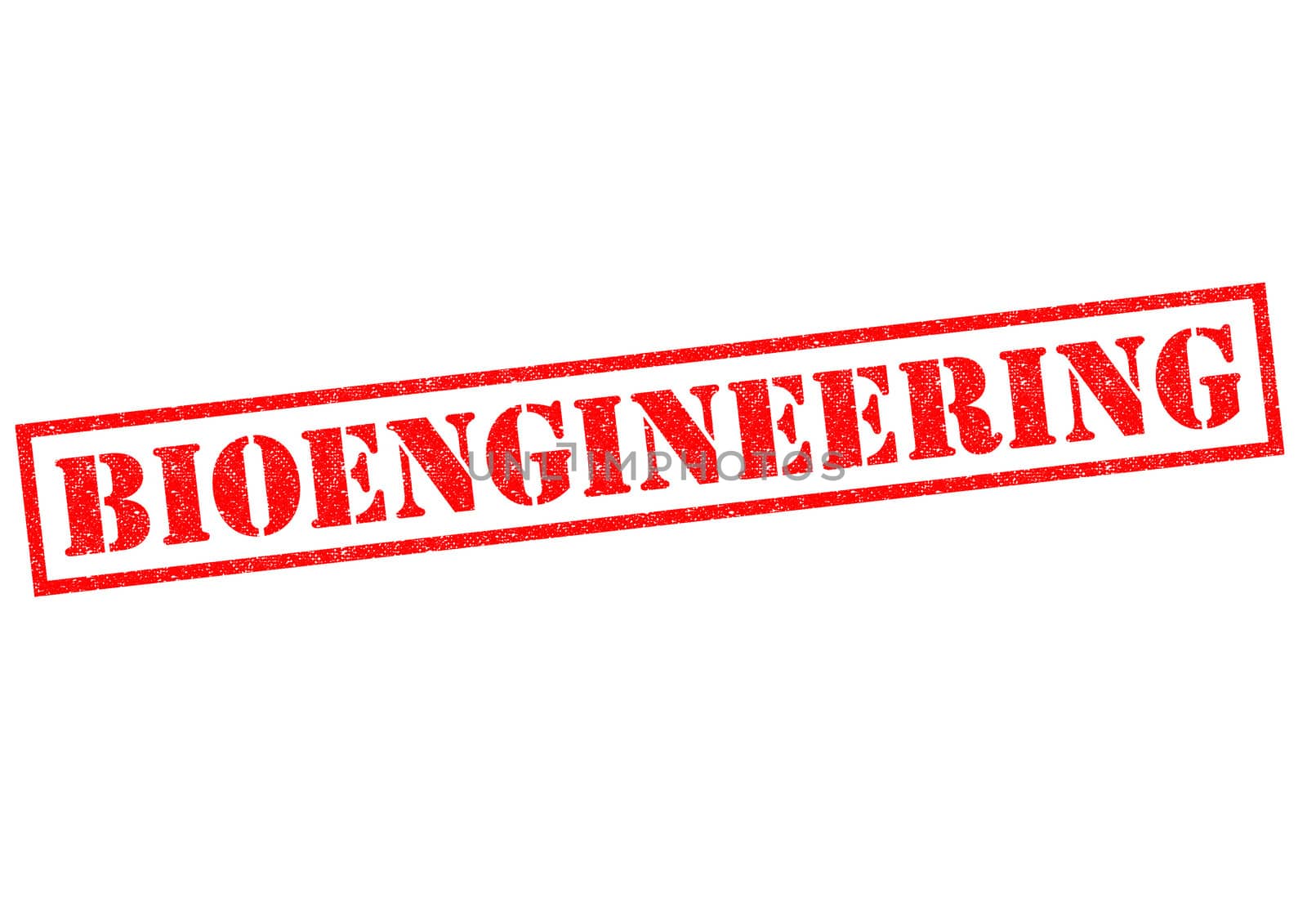 BIOENGINEERING red Rubber Stamp over a white background.