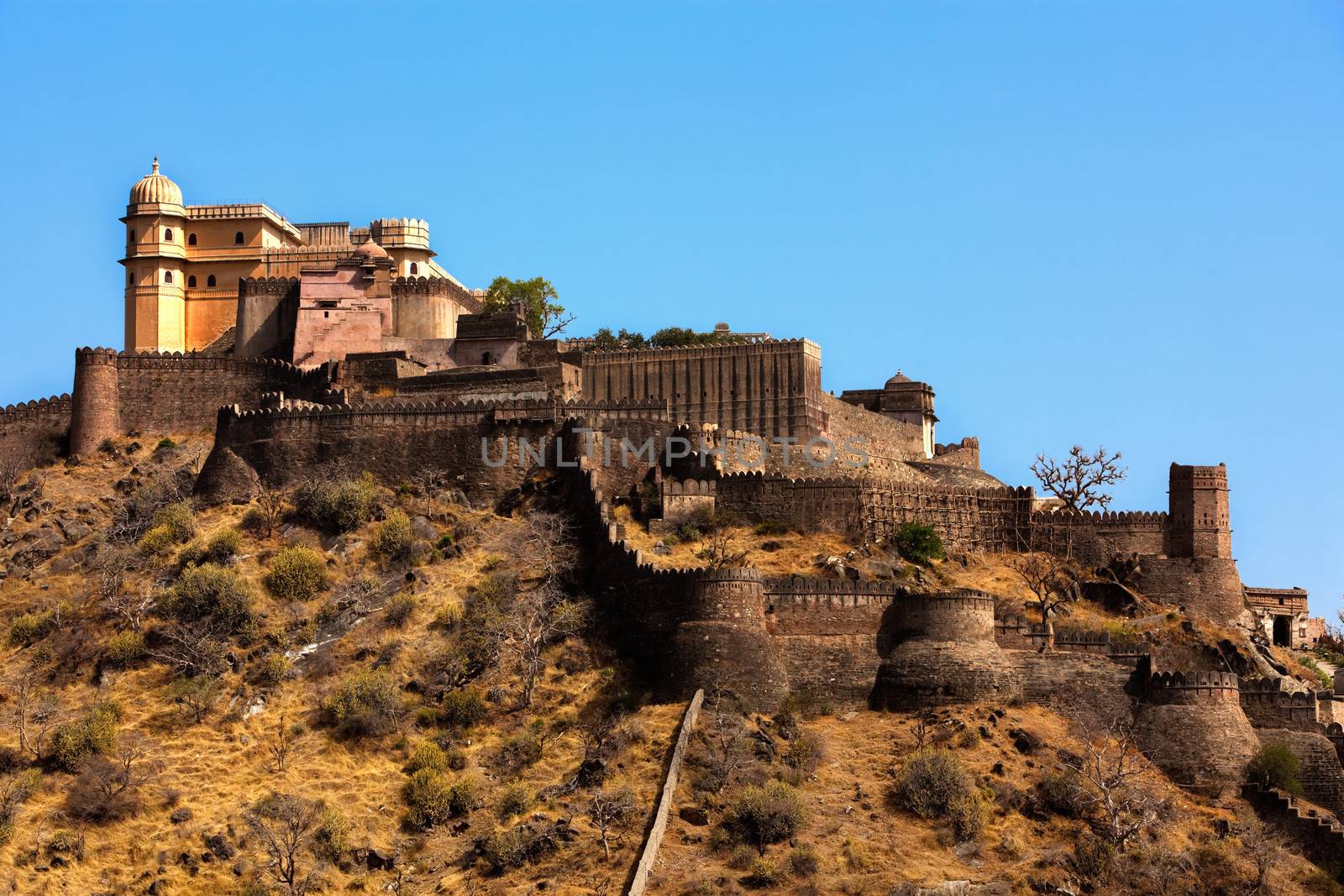 kumbhalgarh Fort near ranakpur in rajasthan state in india