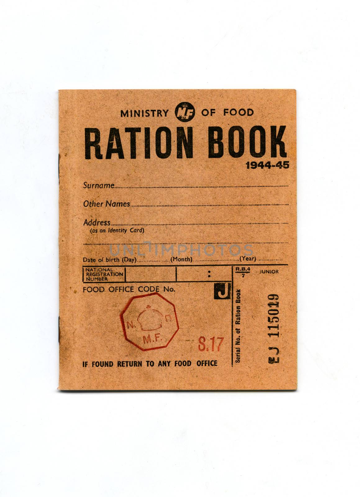 1944-45 Wartime Ration Book by chrisdorney
