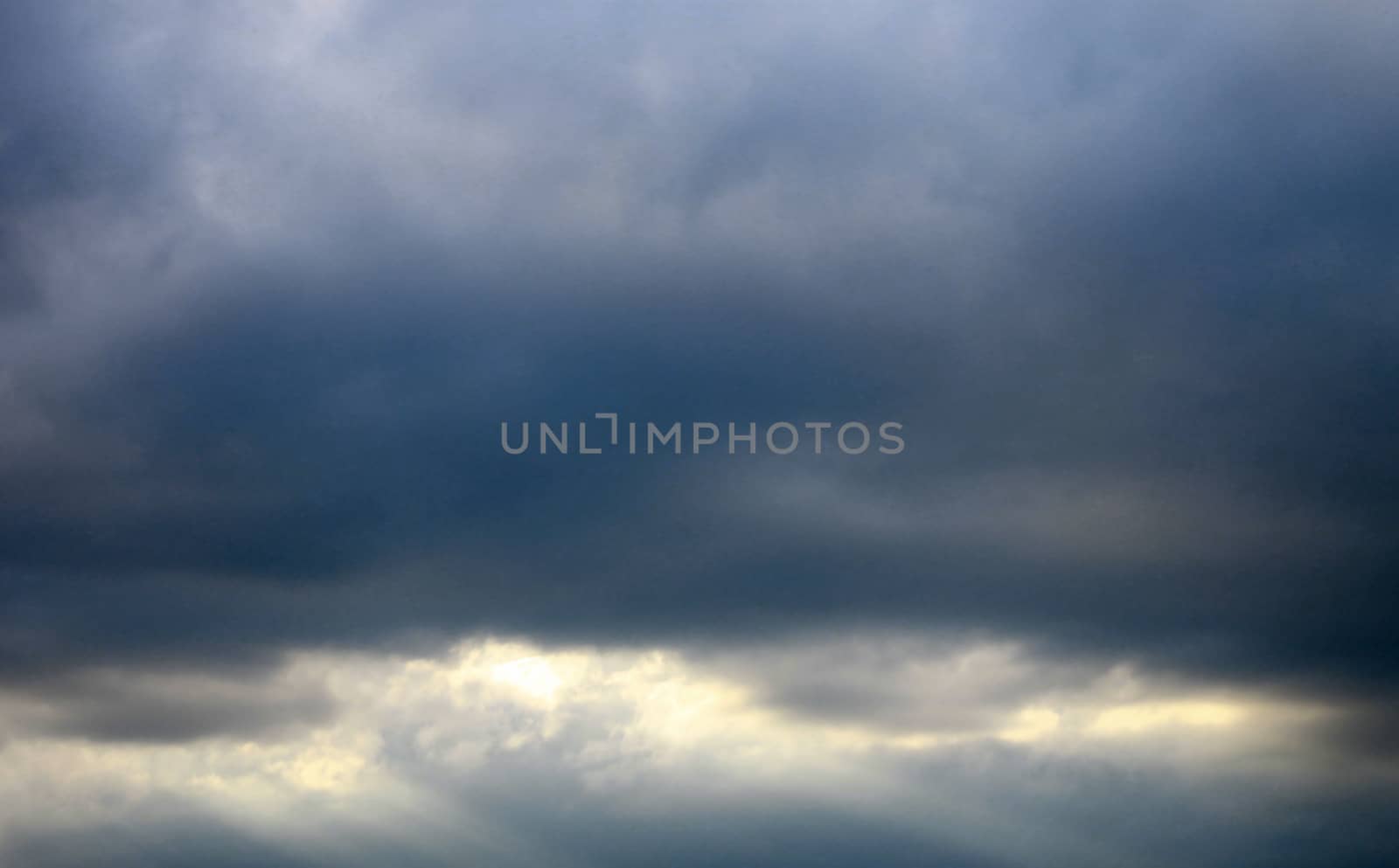 Blue sky and white clouds and the sun