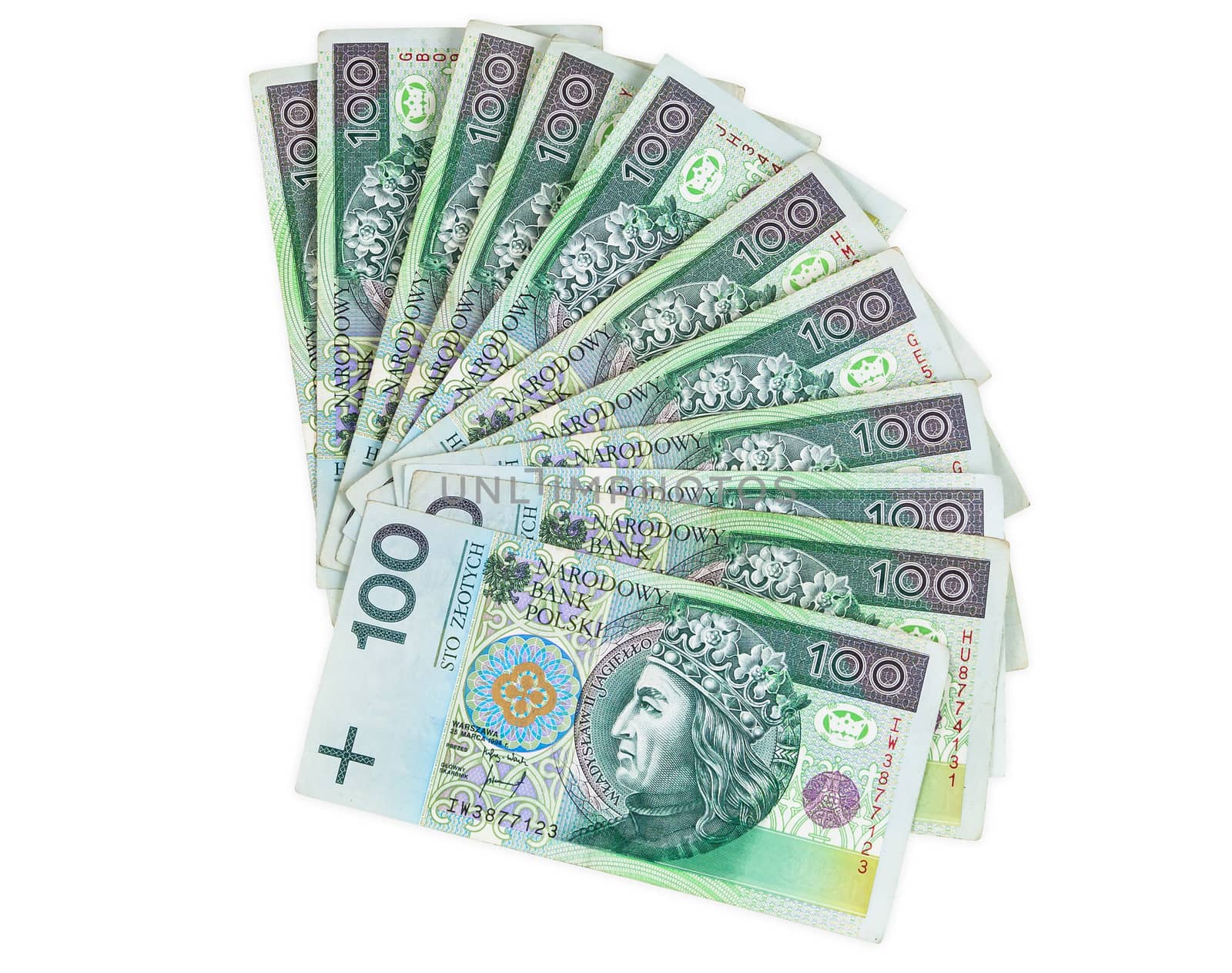 Polish banknotes of 100 PLN by mkos83