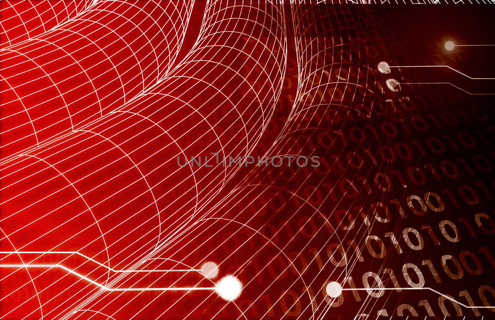 Technology Concept with a Data Information Online