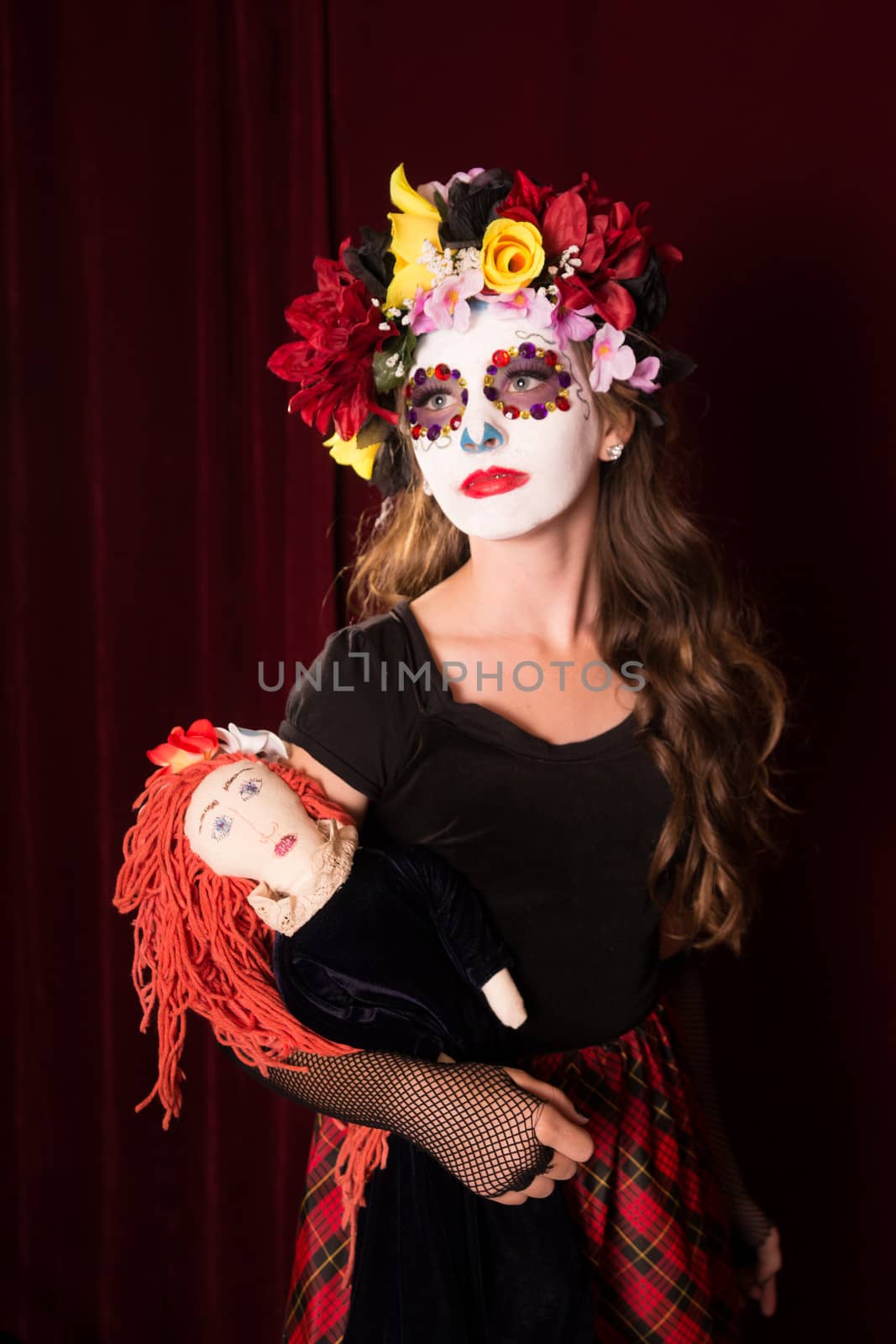 Day of The Dead Child with Doll by cvalle