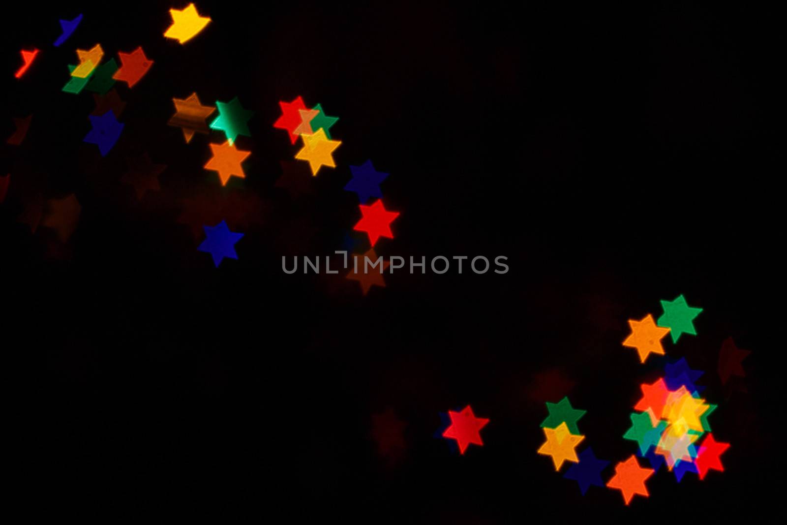 Multicolored bokeh abstract background for the holiday Hanukkah