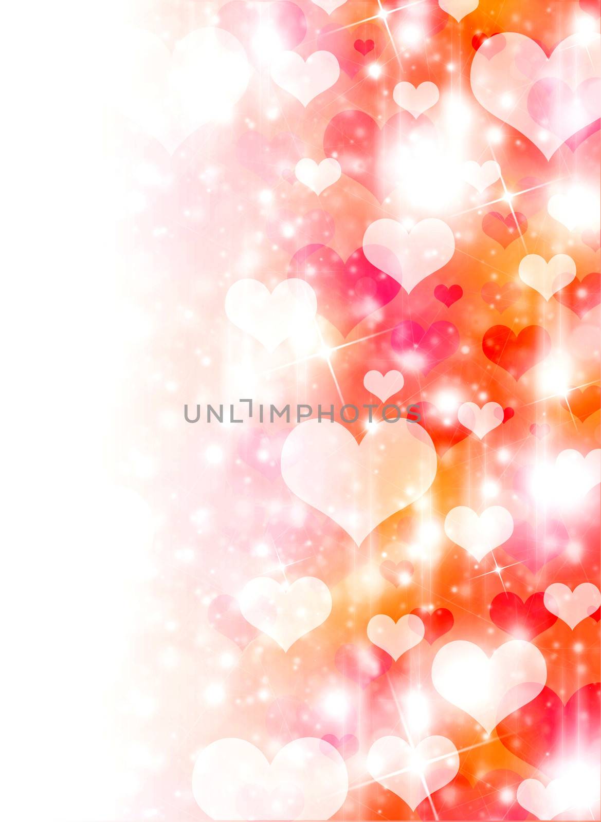 Abstract background of white hearts. The concept of Valentine's Day