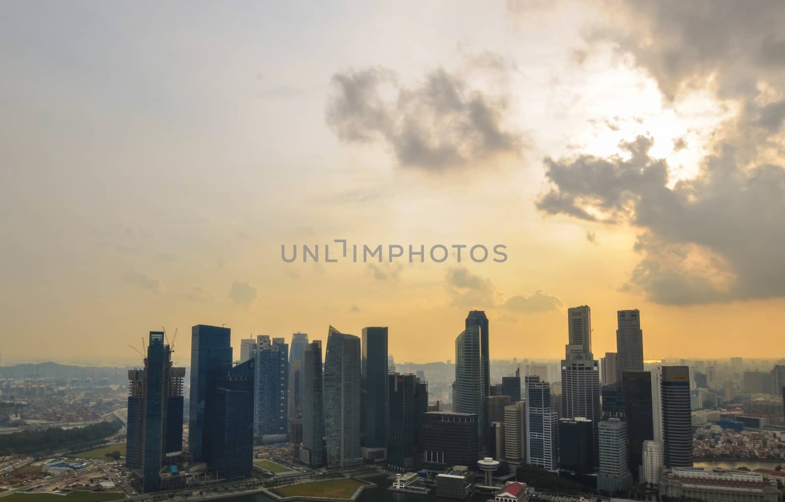 Singapore city skyline Marina Sands Bay by weltreisendertj
