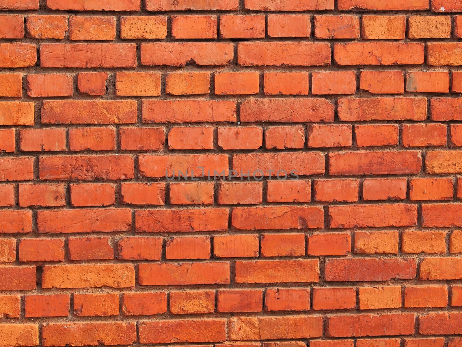 background of red brick wall     