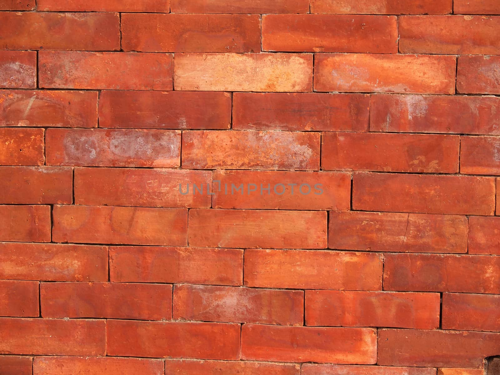 background of red brick wall        