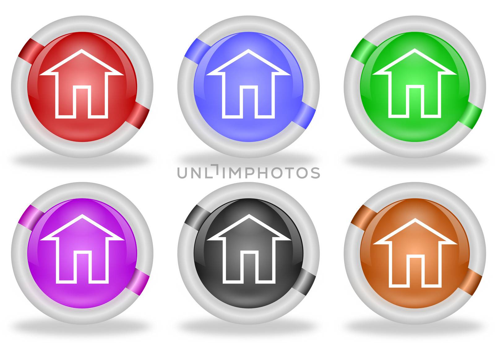 Home Icon Web Buttons by RichieThakur
