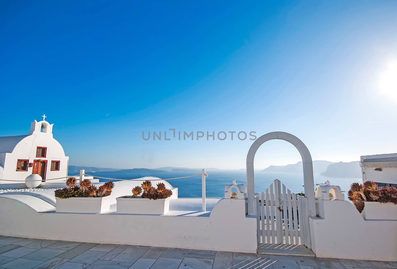 Oia Santorini Greece famous with romantic and beautiful sunsets