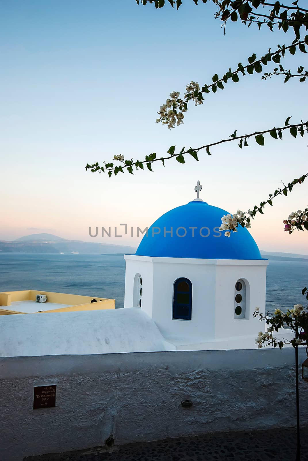 Oia Santorini Greece famous with romantic and beautiful sunsets