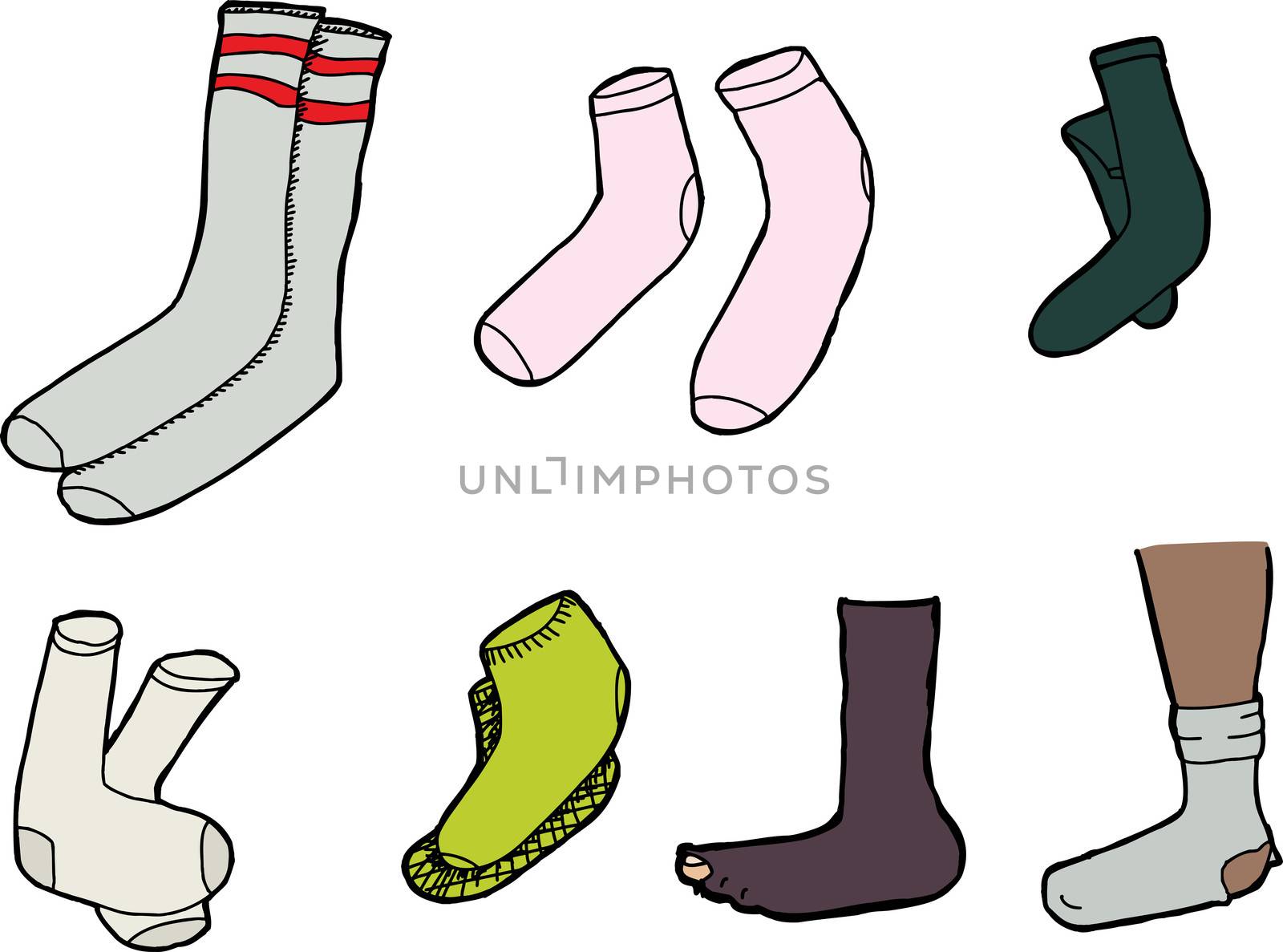 Isolated Socks by TheBlackRhino