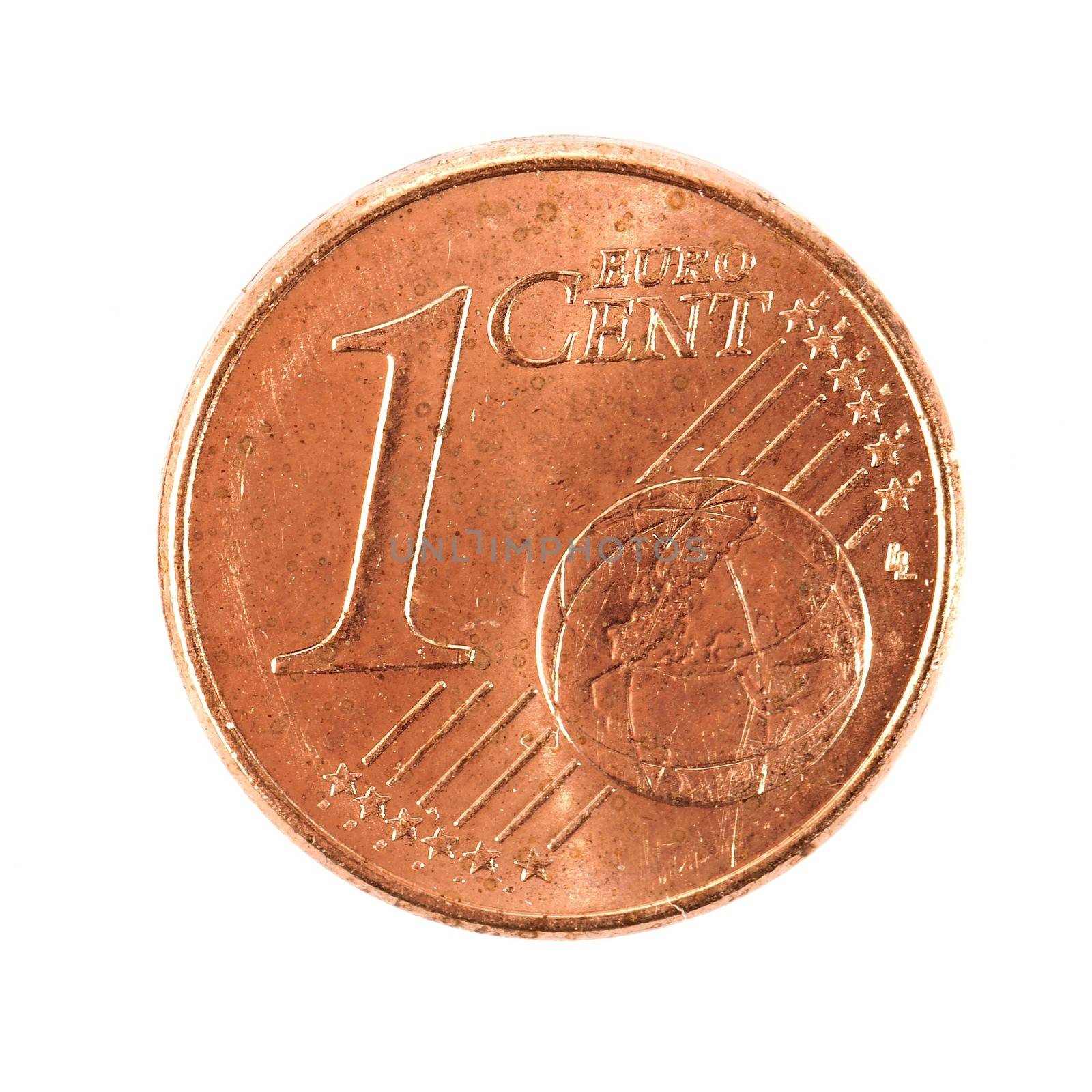 Euro Cent Coin by Gudella