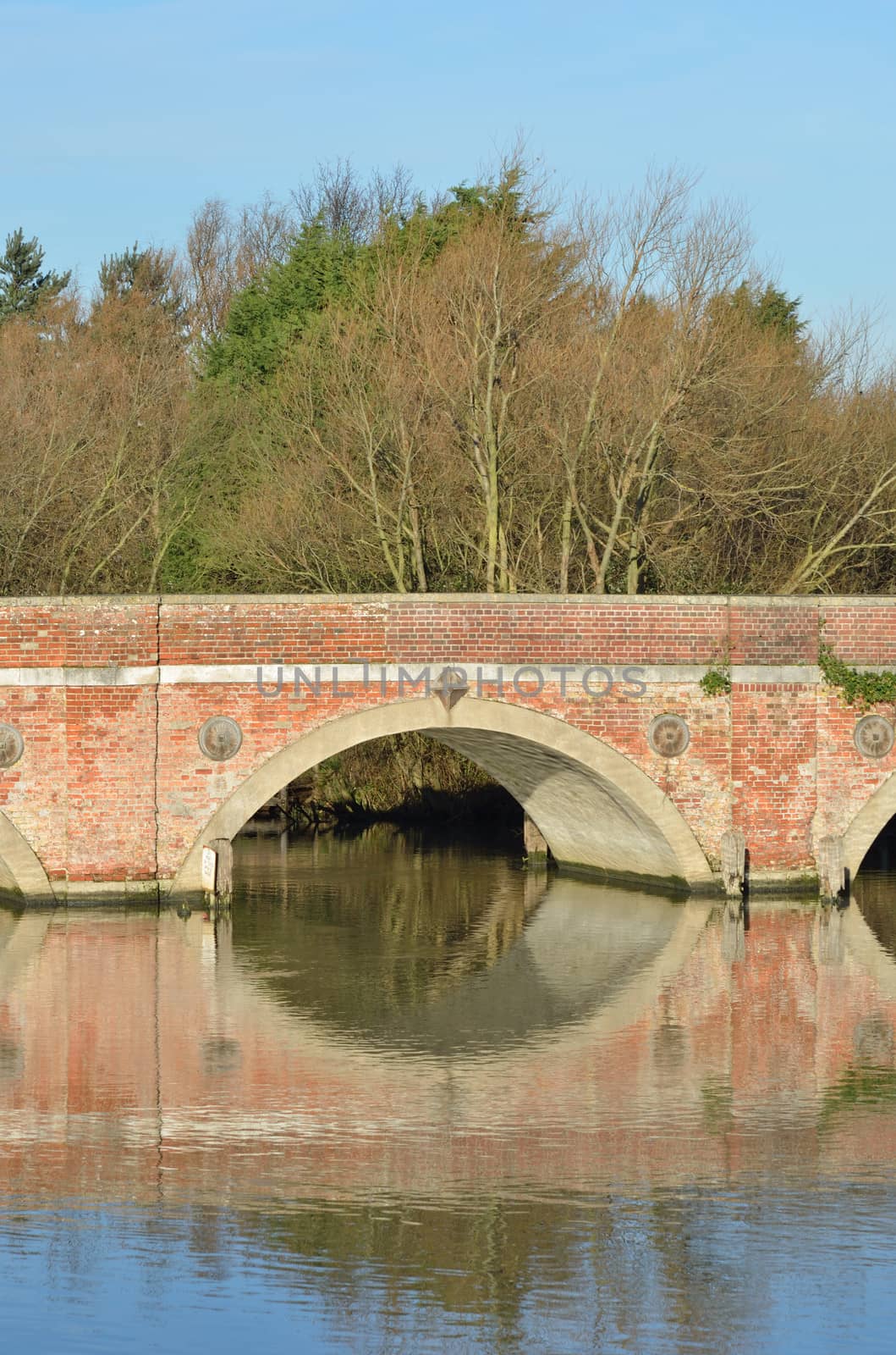 red brick bridge arch