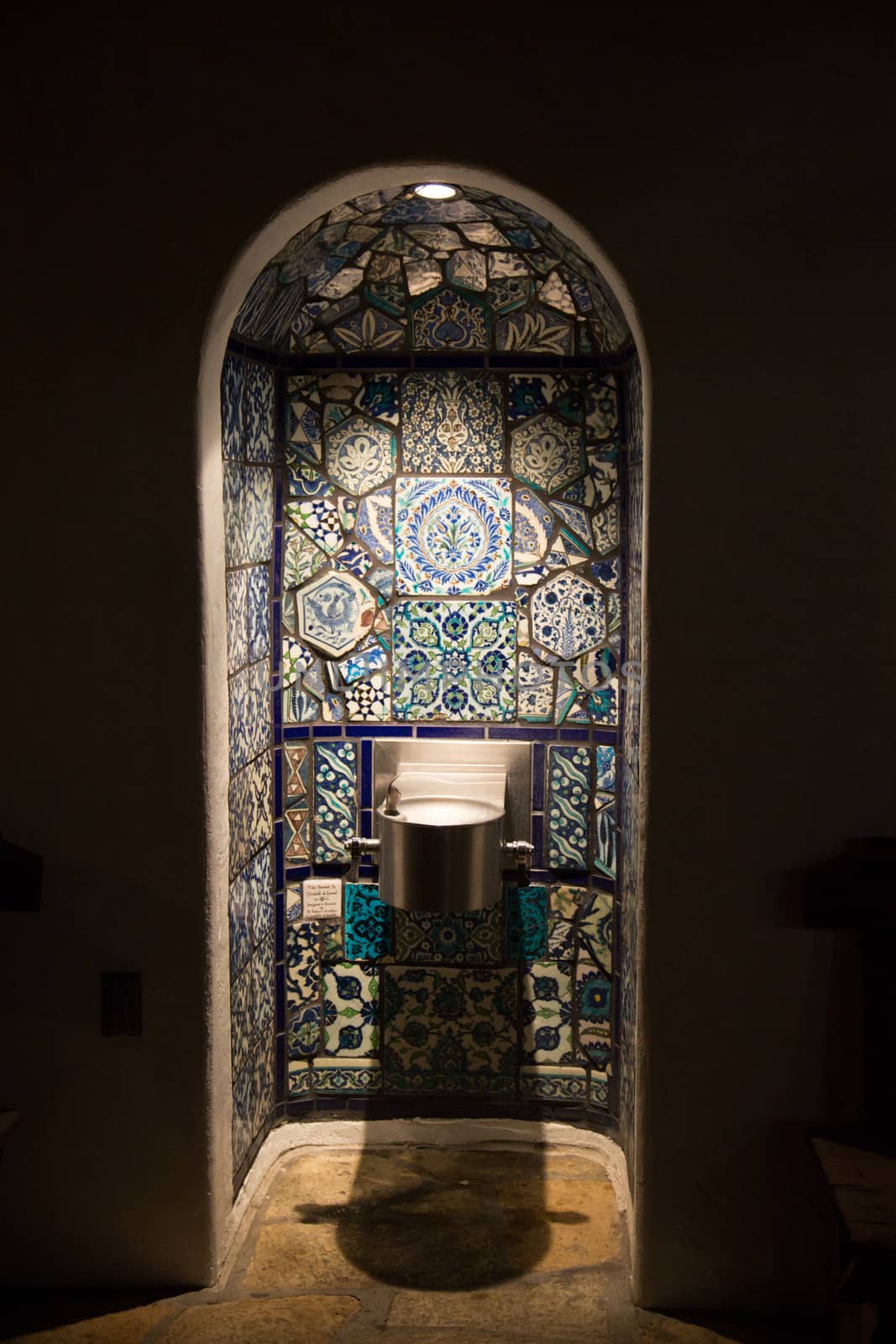 Water Fountain at Night  by TerryStraehley