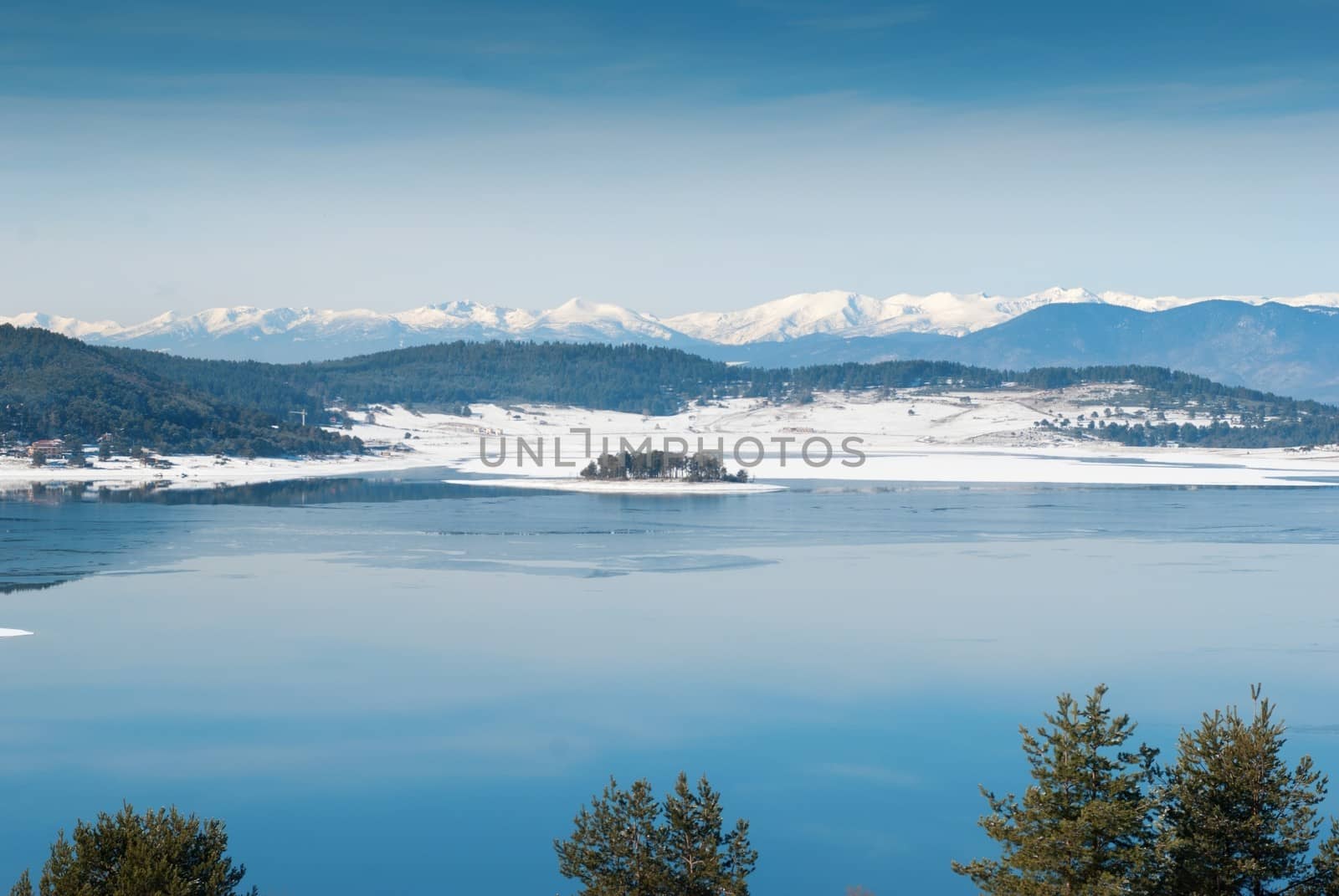 lake in winter