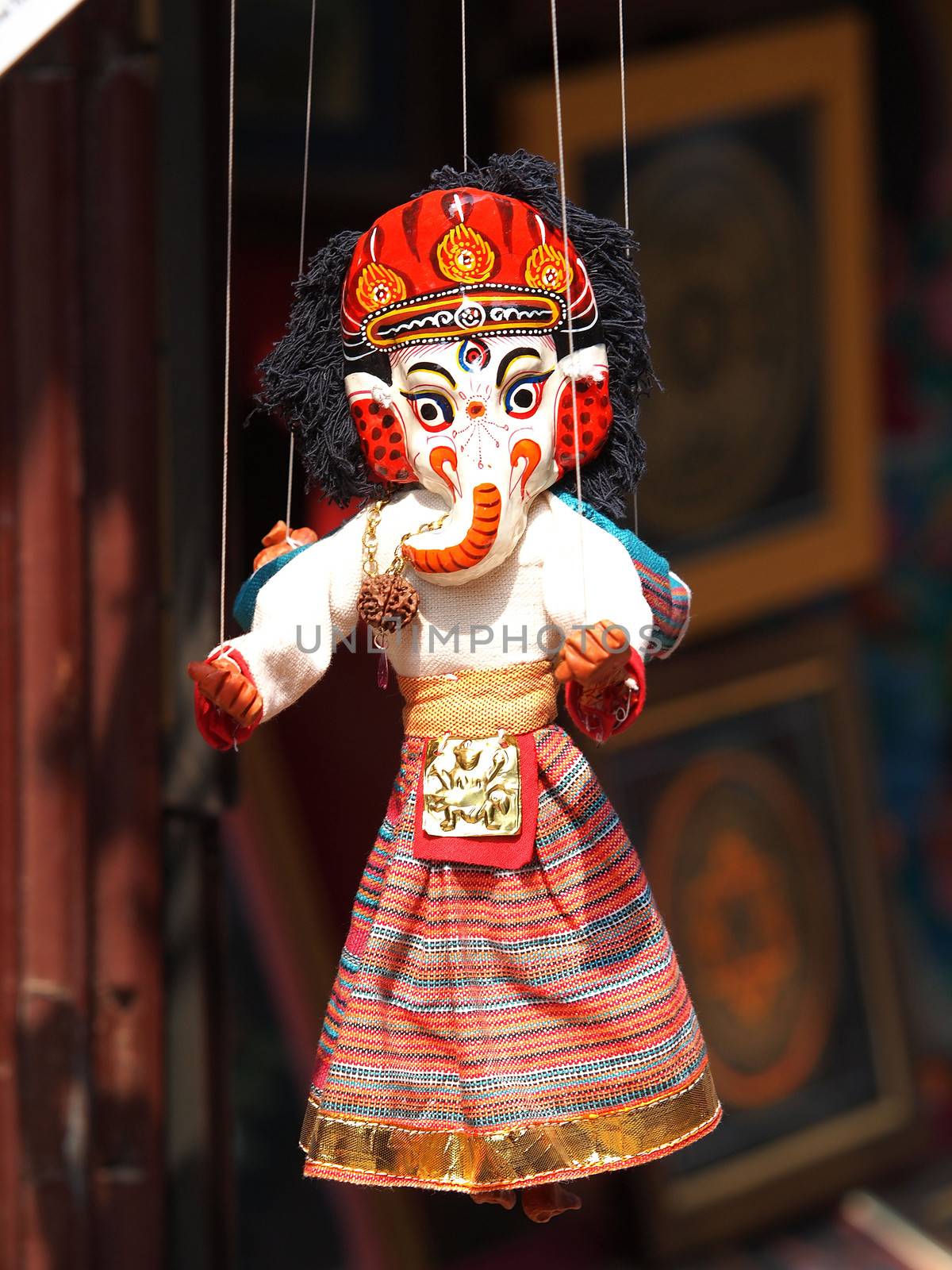 puppet og Ganesh god in Nepal        