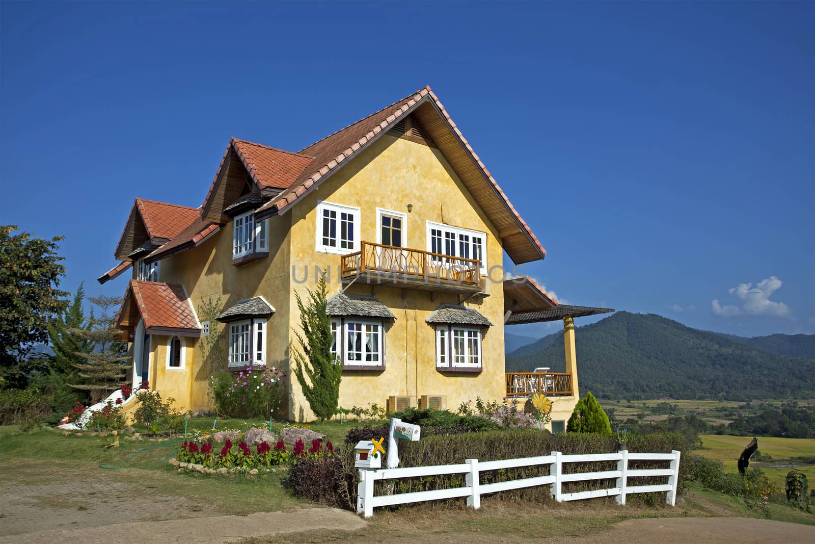 Yellow House in Thailand